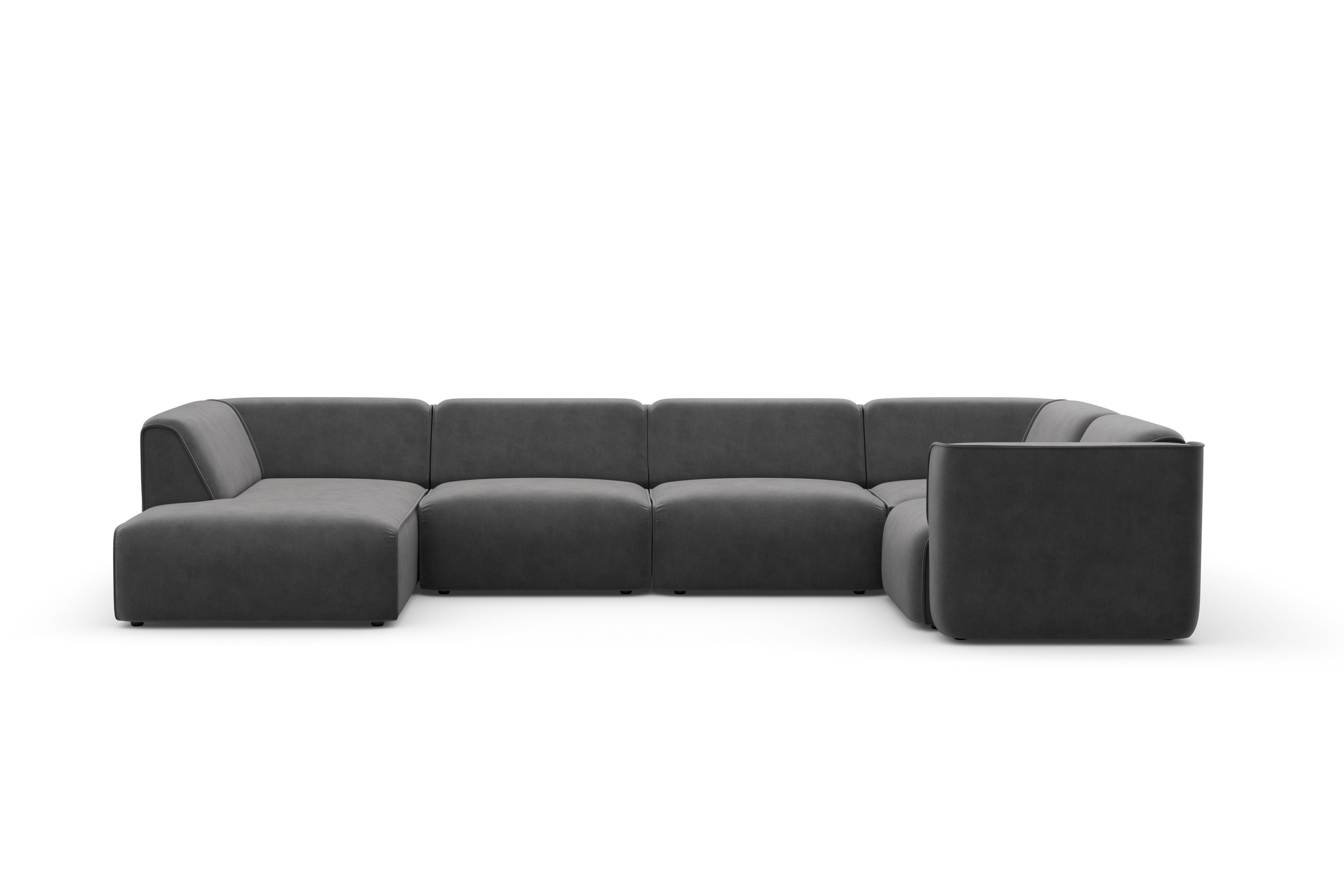 RAUM.ID Wohnlandschaft »Merid U-Form, jederzeit durch Module erweiterbar, B/T/H: 367/206/70 cm«, als Modul oder separat verwendbar, für individuelle Zusammenstellung