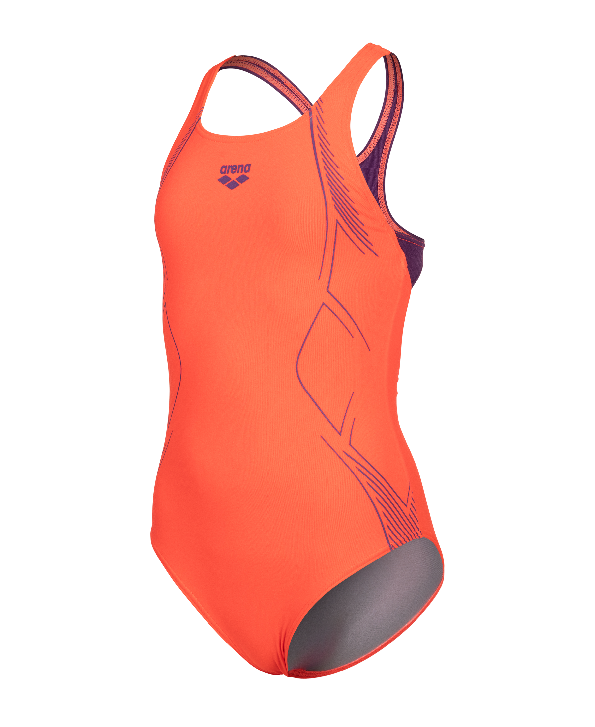 Arena Badeanzug »G ARENA GRAPHIC SWIMSUIT SWIM PRO BACK« für Kinder, sportlicher Stil, mit UV-Schutz UPF50+, chlorbeständig