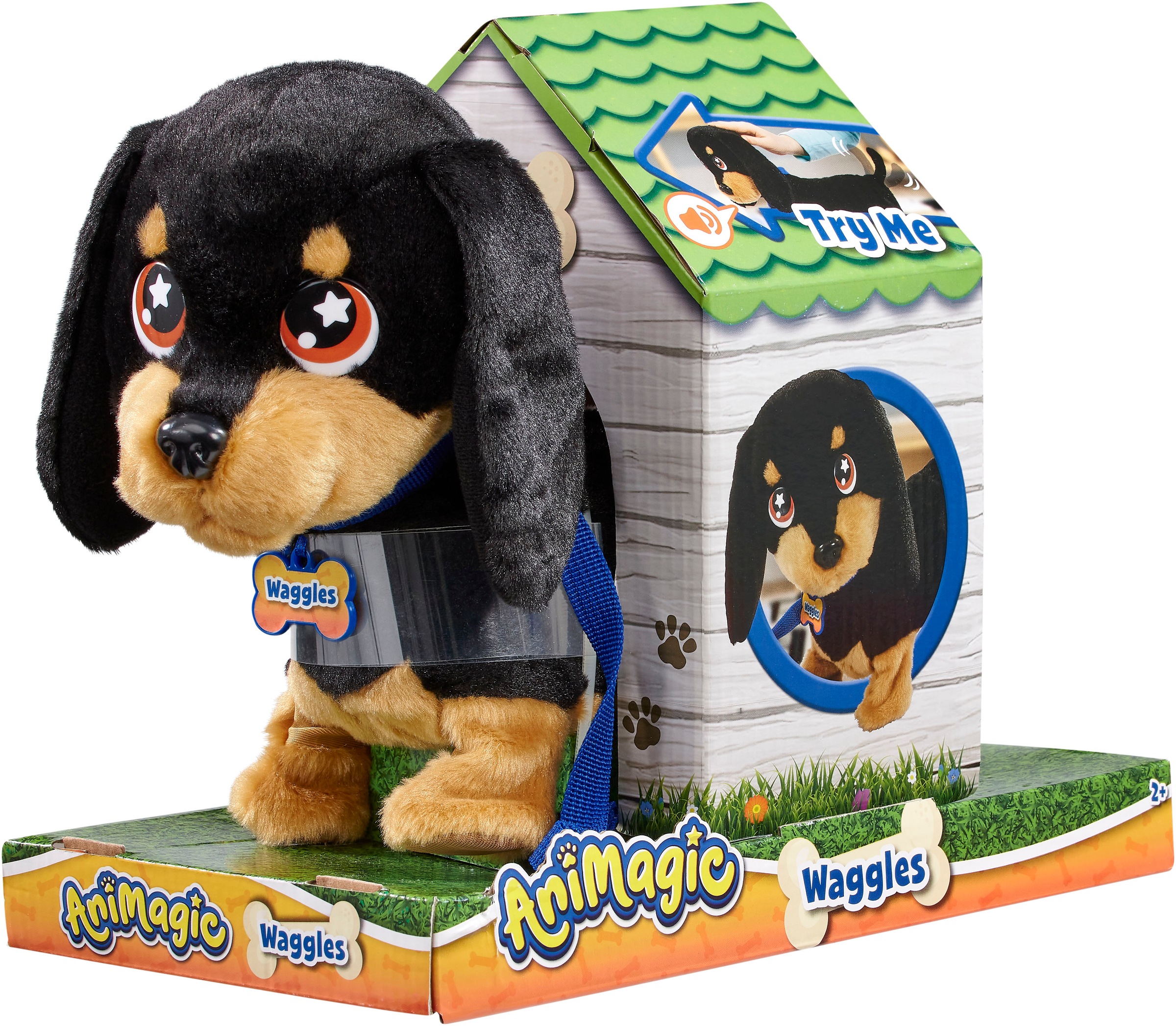 Goliath® Plüschfigur »Animagic Dackel«, mit Funktionen