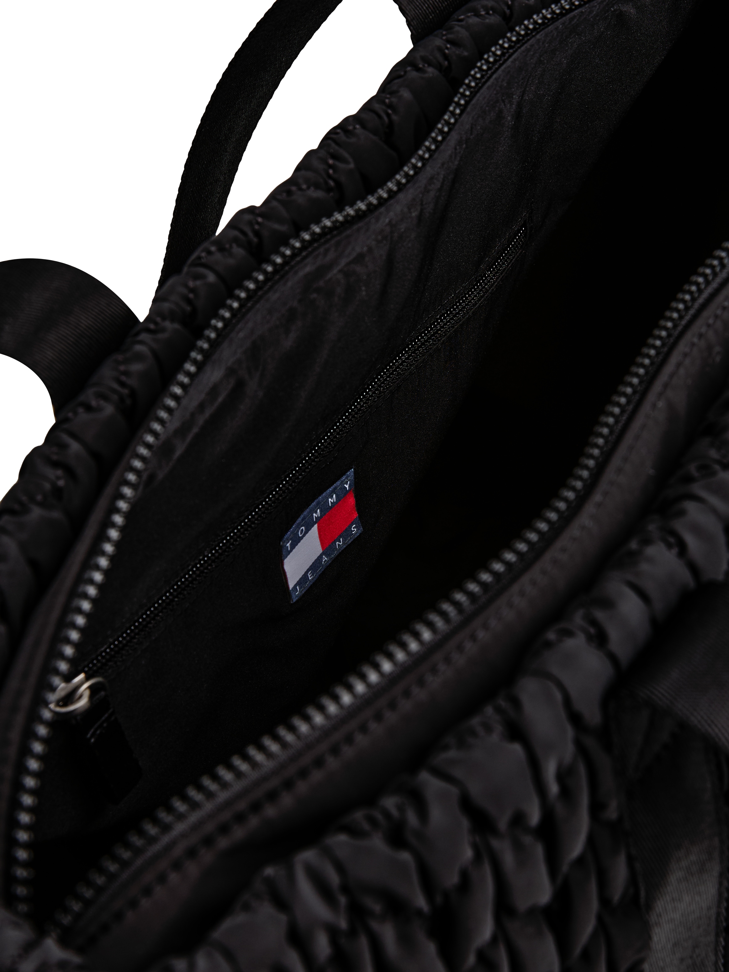 Tommy Jeans Tragetasche »TJW URBAN QUILTED TOTE«, Damen Schultertasche, Umhängetasche mit modischer Zierabsteppung
