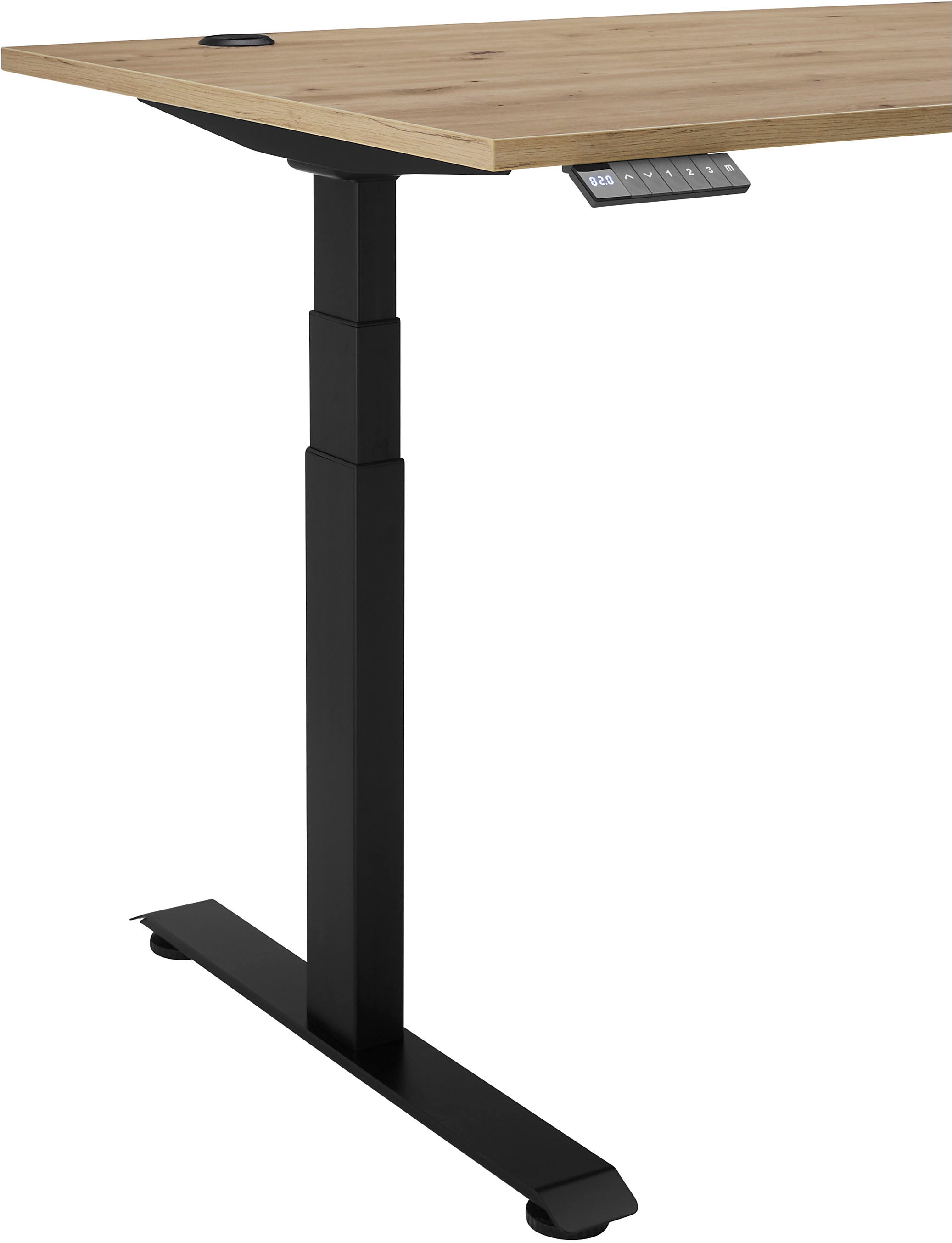 BEGA OFFICE Eckschreibtisch »Ben«, (1 St.), elektrisch höhenverstellbarer Desk mit 4 Memory Tasten, 180x177 cm