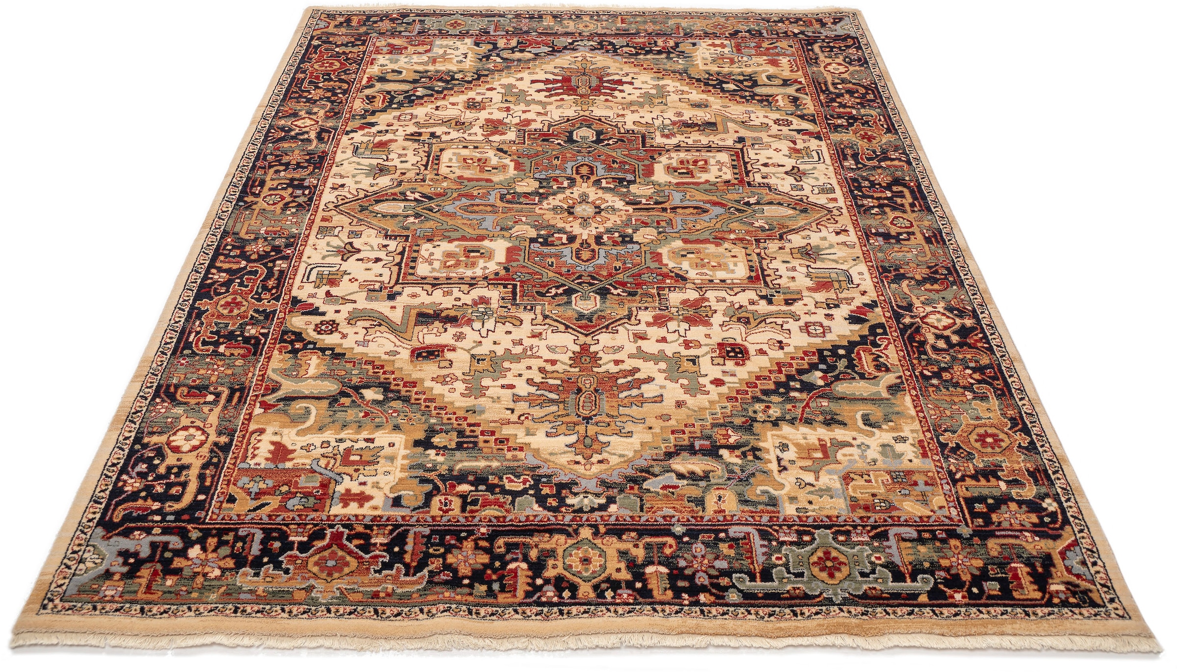 THEKO Wollteppich »Saharna 2886« rechteckig 10 mm Höhe reine Wolle, Orient- günstig online kaufen