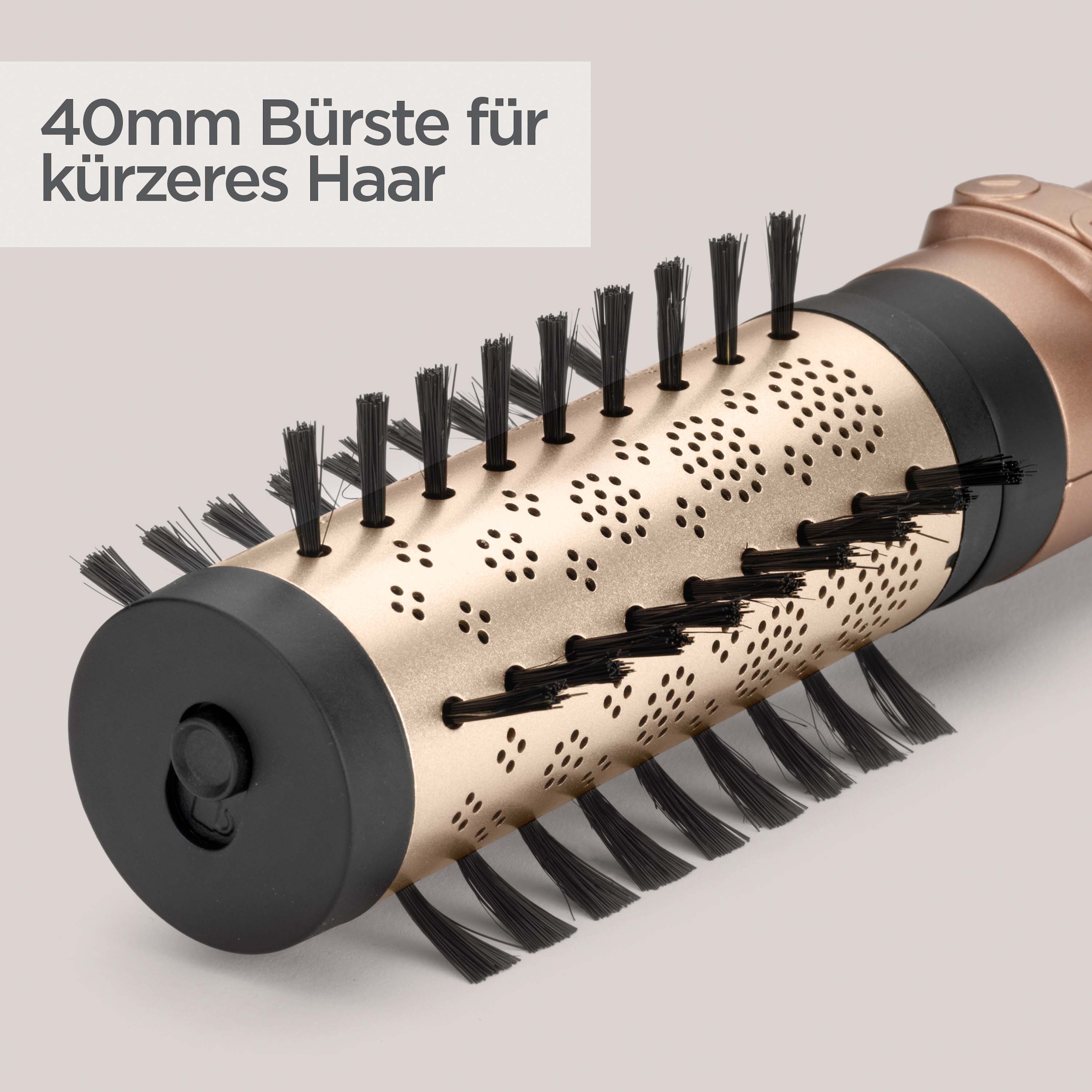 BaByliss Warmluftbürste »BaByliss Big Hair Dual Warmluftbürste rotierend,  AS952E« 2 Aufsätze Rotierender Rundbürstenföhn mit Ionen, 2 Aufsätze für Volumen, 650 W