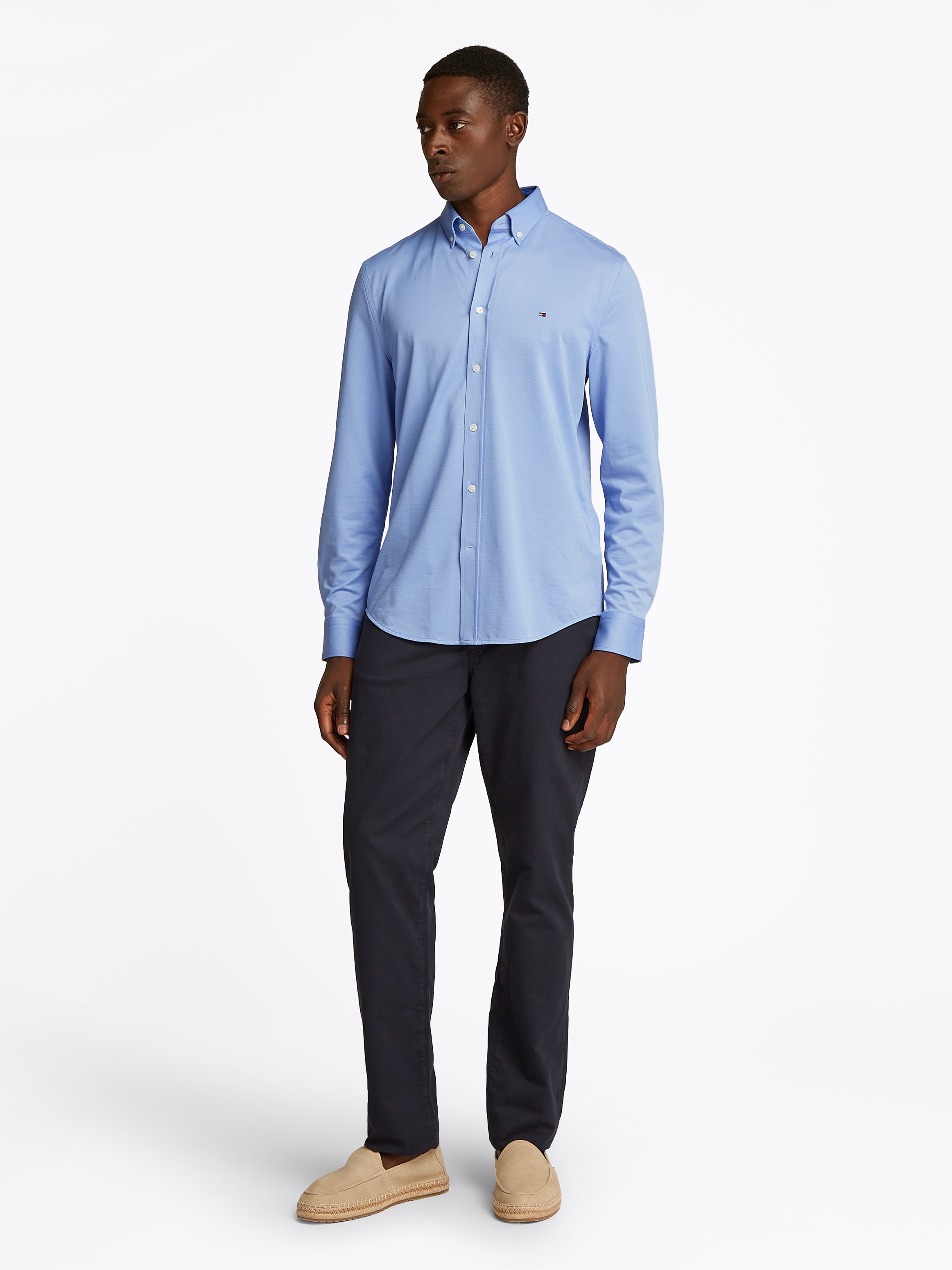 Tommy Hilfiger Langarmhemd »PERFORMANCE TWO TONE SF SHIRT«