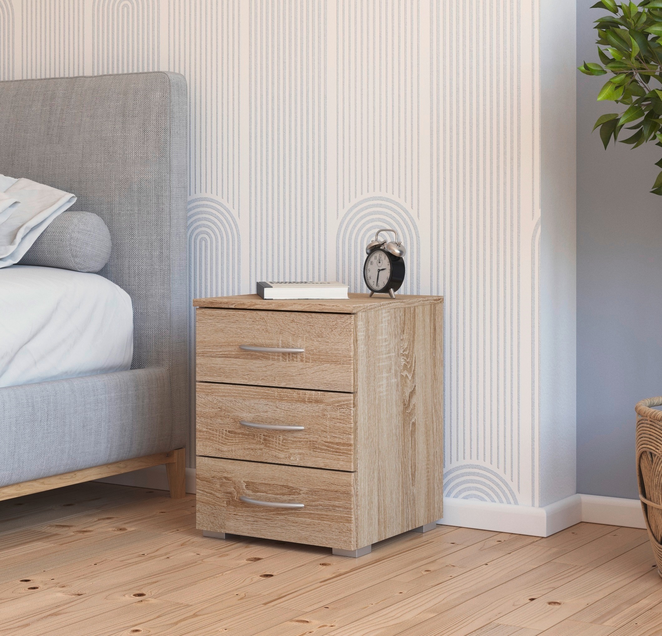 rauch Nachtkommode »Nachttisch Nachtkonsole Beistelltisch Kommode Sideboard TORRENT«, mit 2 geräumigen Schubkästen, Breite 40 cm MADE IN GERMANY