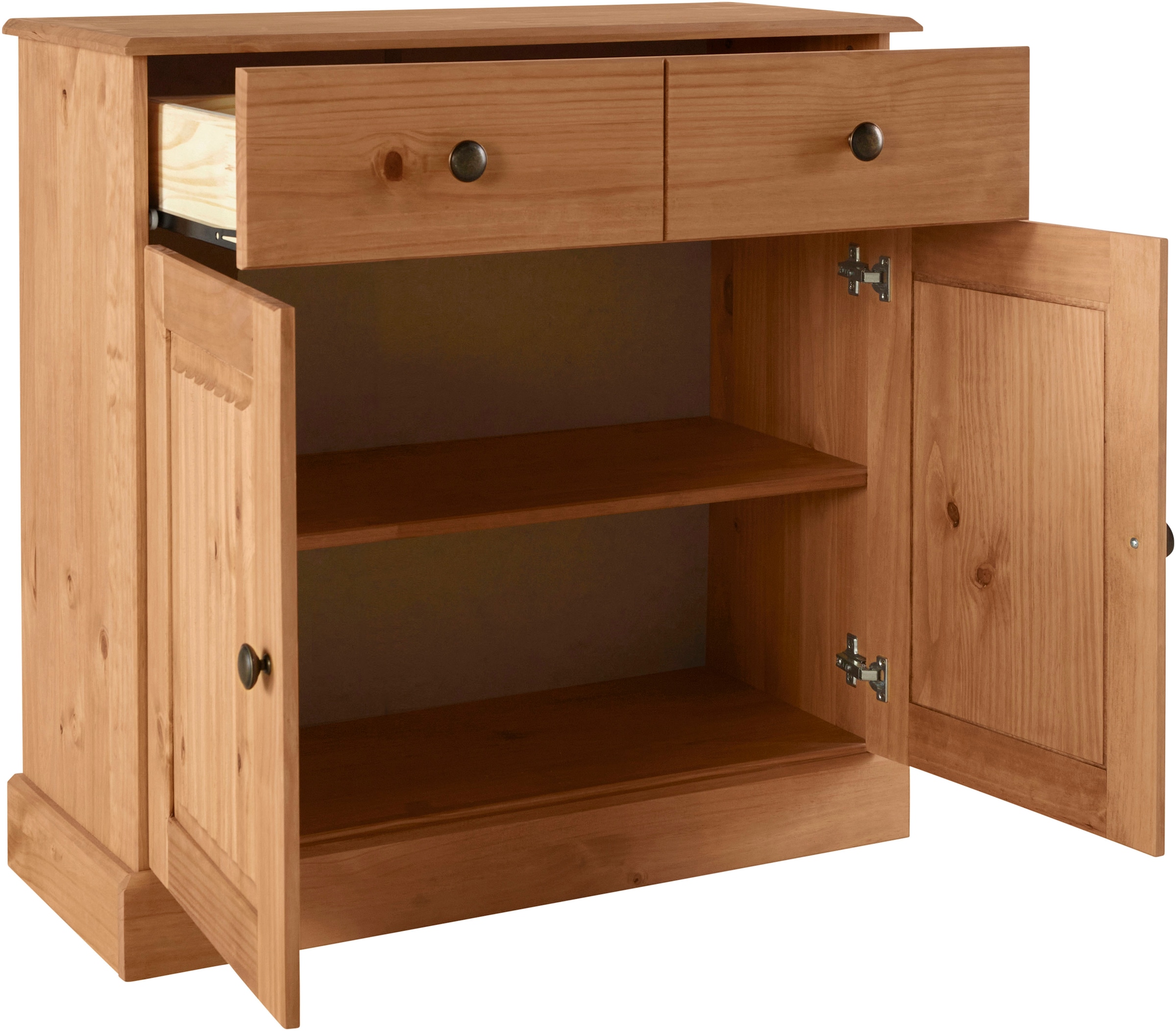 Home affaire Sideboard »Liotta«, Kommode mit verstellbaren Einlegeboden, massives Kiefernholz