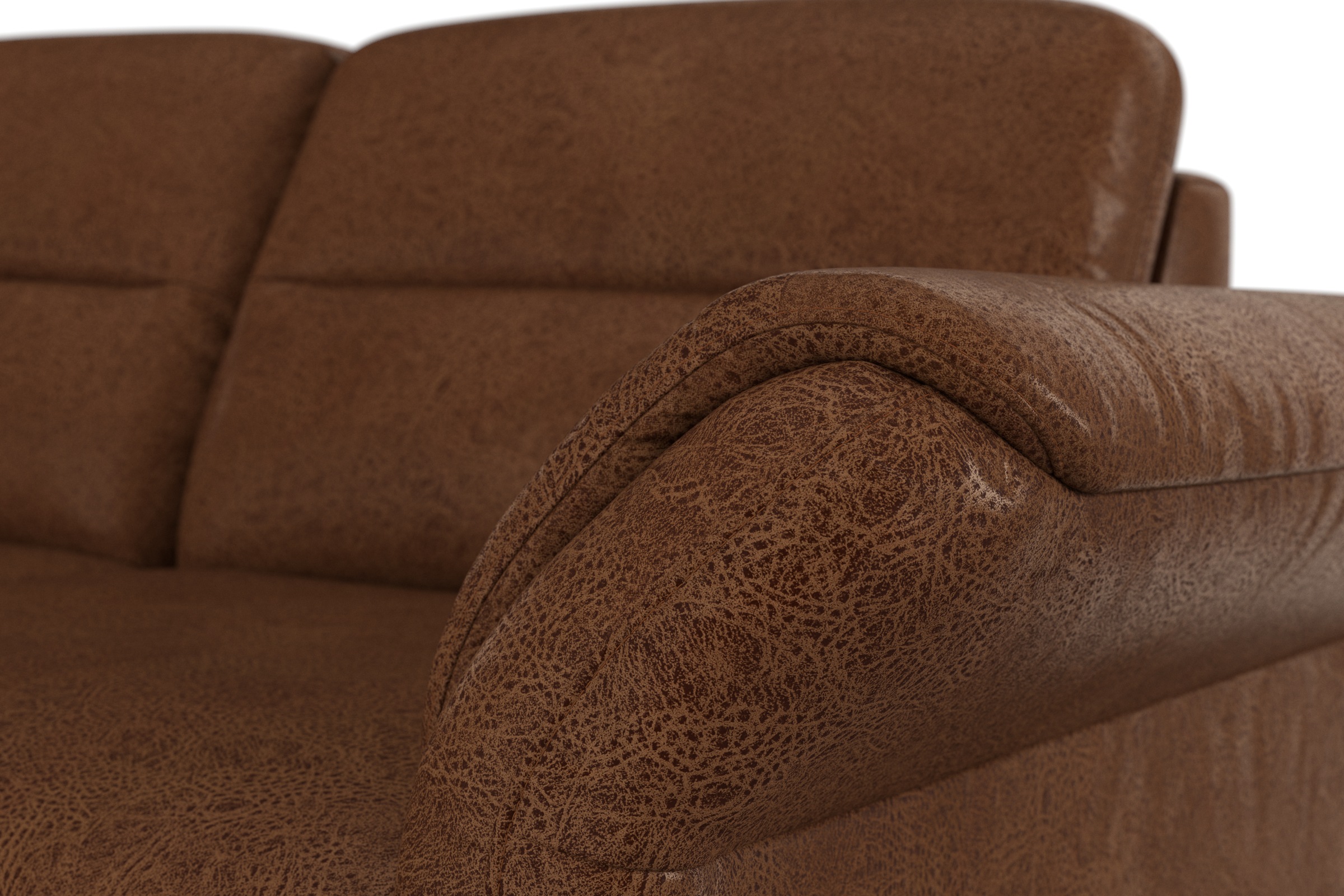 sit&more Ecksofa »Mellum L-Form«, Federkern, wahlweise mit Bettfunktion, Stauraum und Armteilfunktion