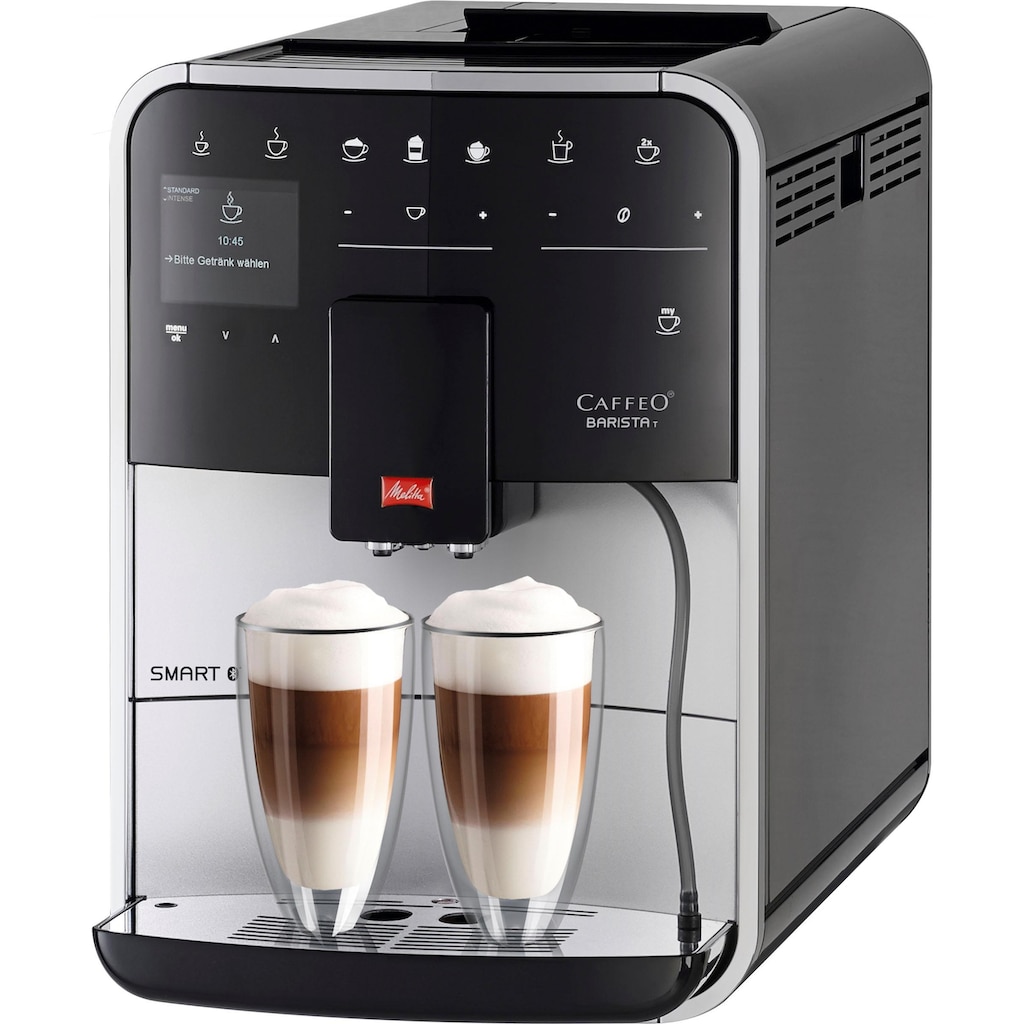 Melitta Kaffeevollautomat »Barista T Smart® F831-101«, 4 Benutzerprofile&18 Kaffeerezepte, nach italienischem Originalrezept