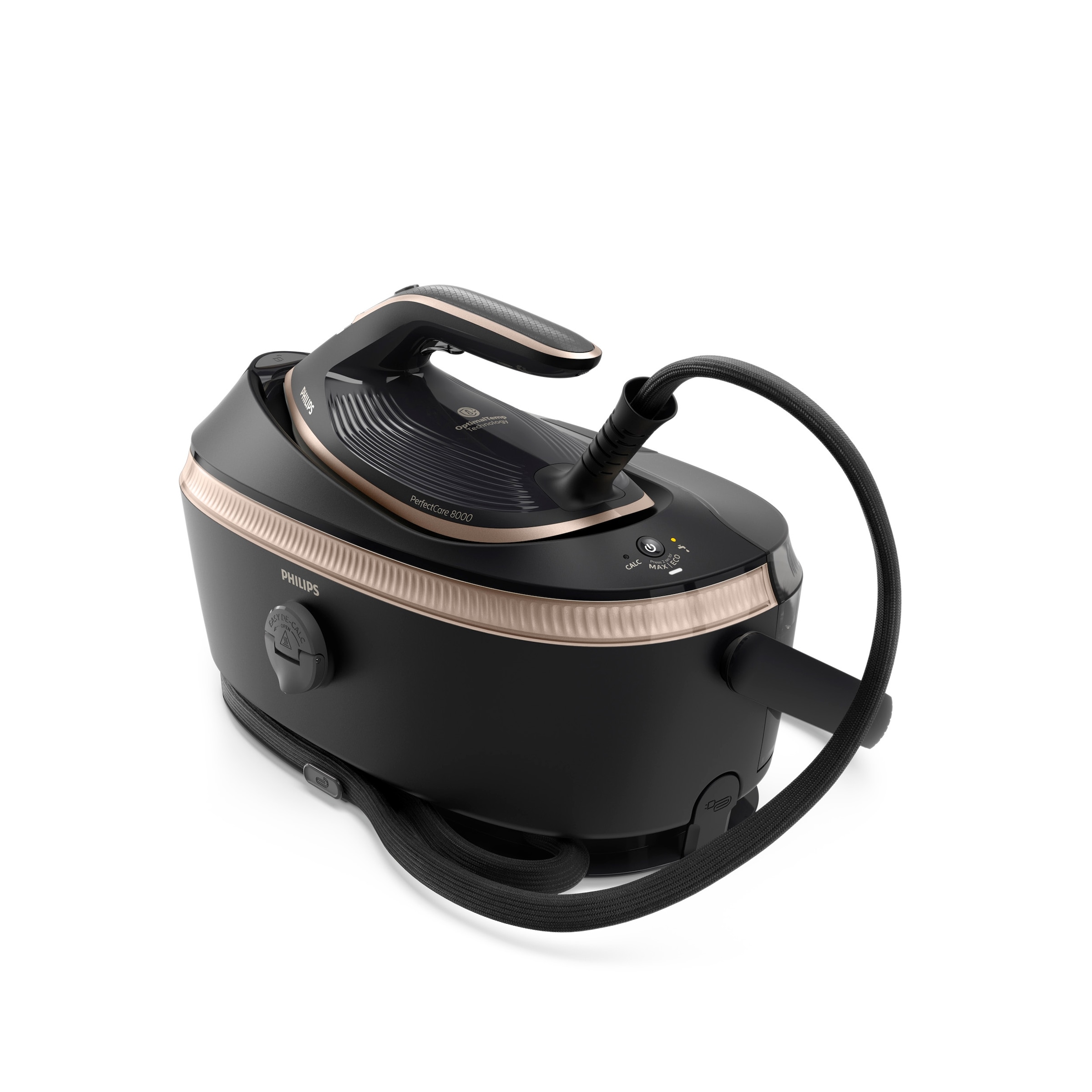 PHILIPS Dampfbügelstation »PerfectCare 8000 Series PSG8300/80, Schwarz/Gold« 1, 4 ml Wassertank 3.120 Watt, OptimalTemp & TurboPower-Dampfmotor,...