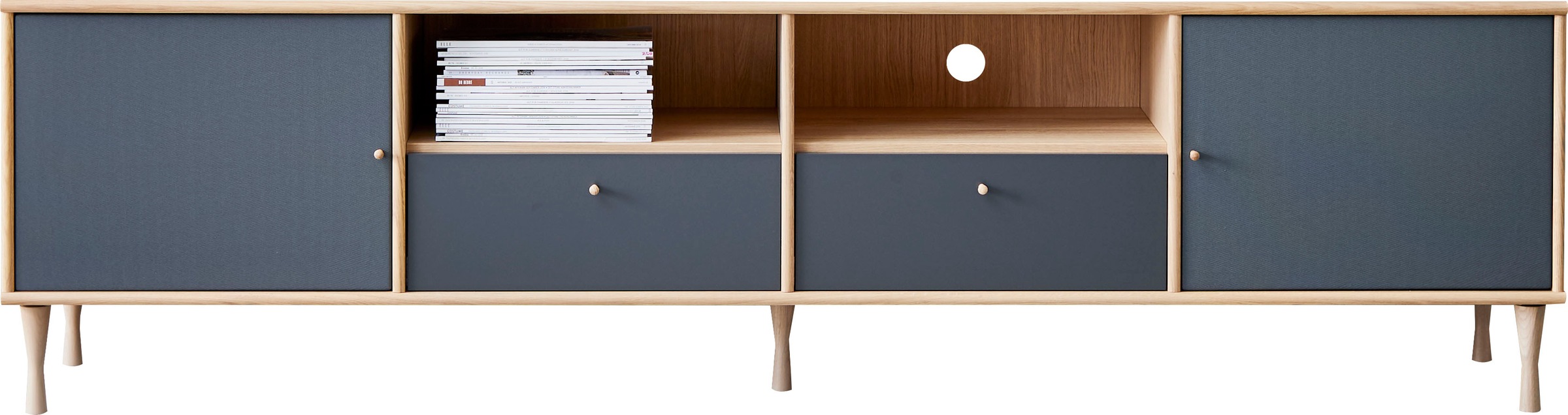 Hammel Furniture TV-Board »Mistral Fernsehschrank, Medienmöbel, Hängend«, mit Schubladen/Türen mit Akustikstoff, Lowboard, B: 214,9 cm