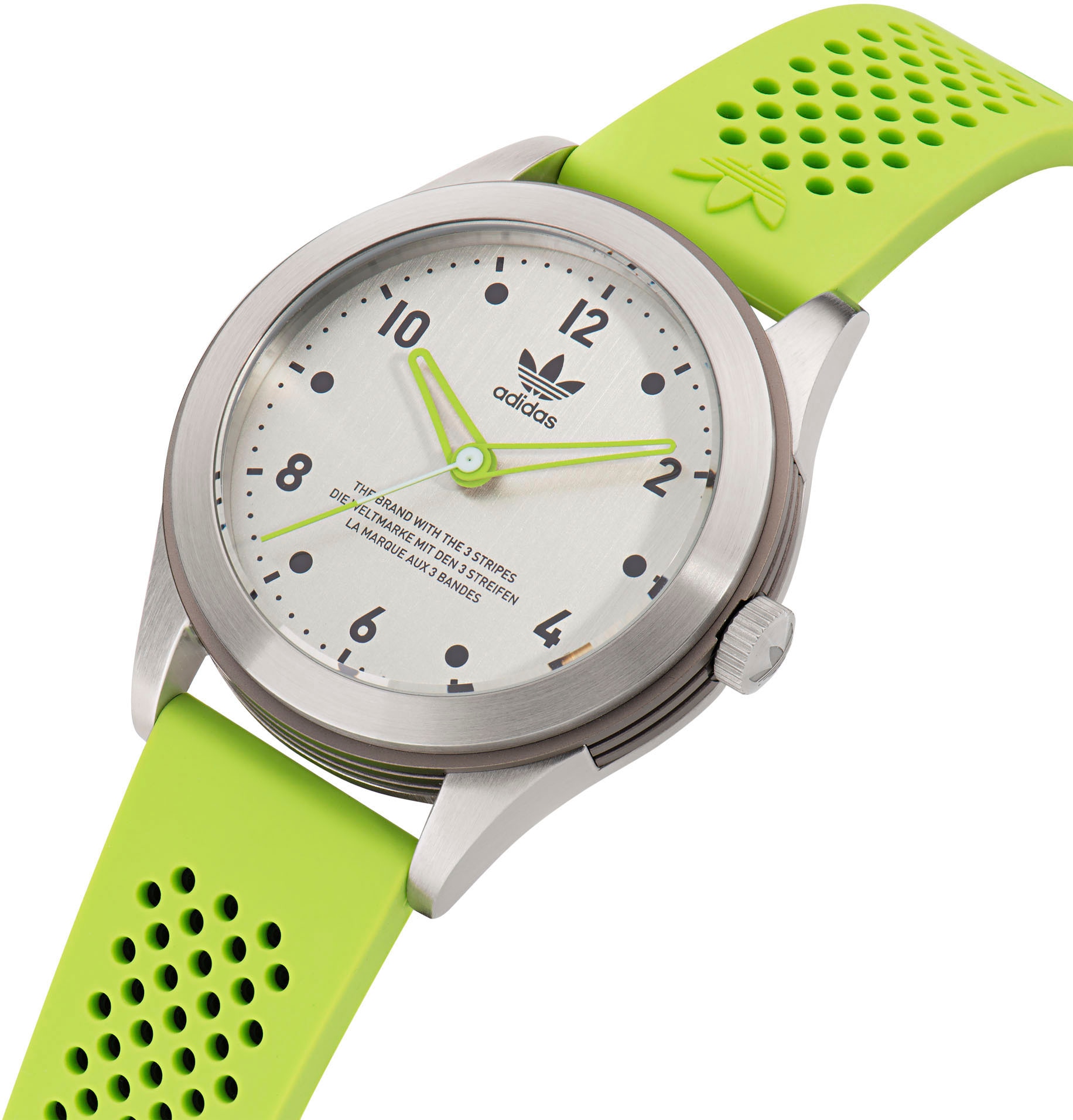 adidas Originals Quarzuhr »CODE THREE«, Armbanduhr, Damenuhr, Herrenuhr, Silikonarmband