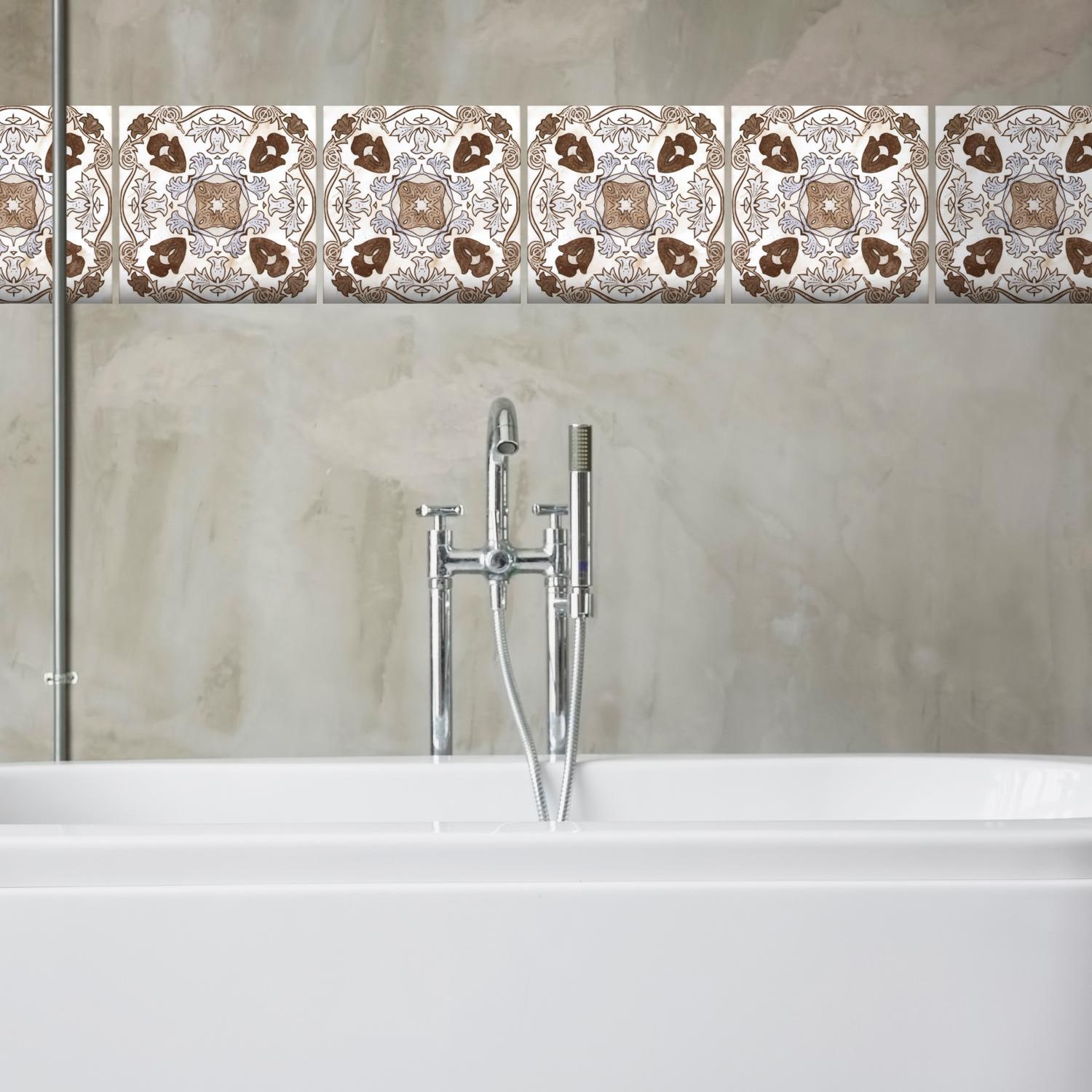 queence Fliesenaufkleber »Mosaik Muster«, Stickerfliesen, selbstklebend, Sticker, 12er Set