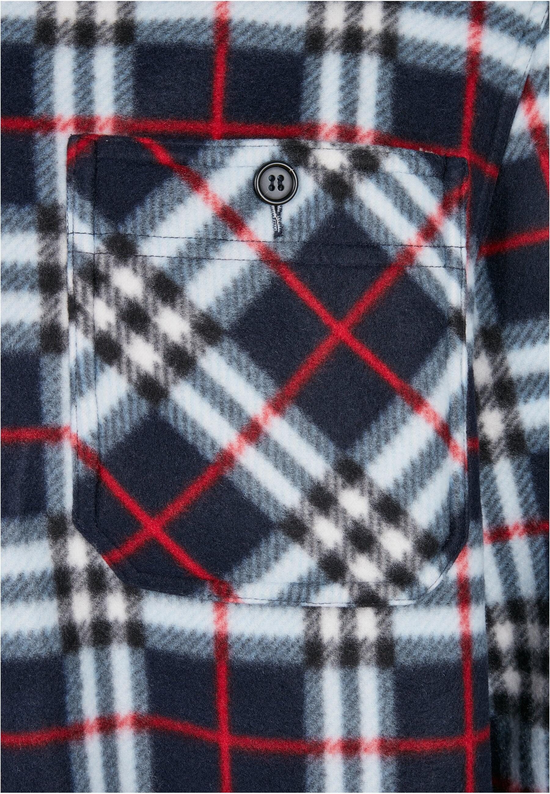 URBAN CLASSICS Allwetterjacke »Urban Classics Herren Hooded Polar Fleece Overshirt« 1 Stk. tlg. mit Kapuze