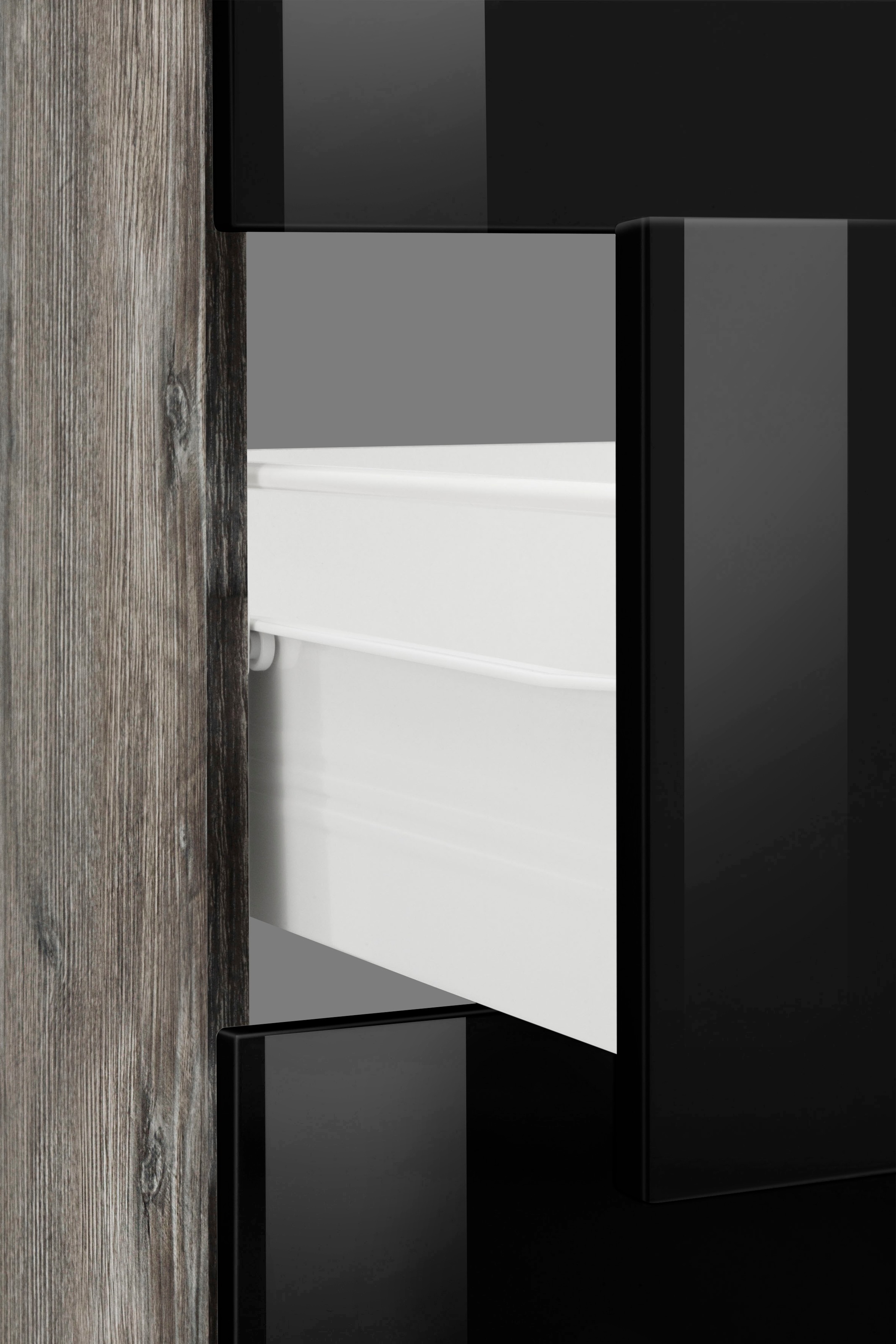 KOCHSTATION Küchenzeile »KS-Brindisi Breite 280 cm«, wahlweise mit E-Geräten und Induktion, mit MDF-Fronten und Regal