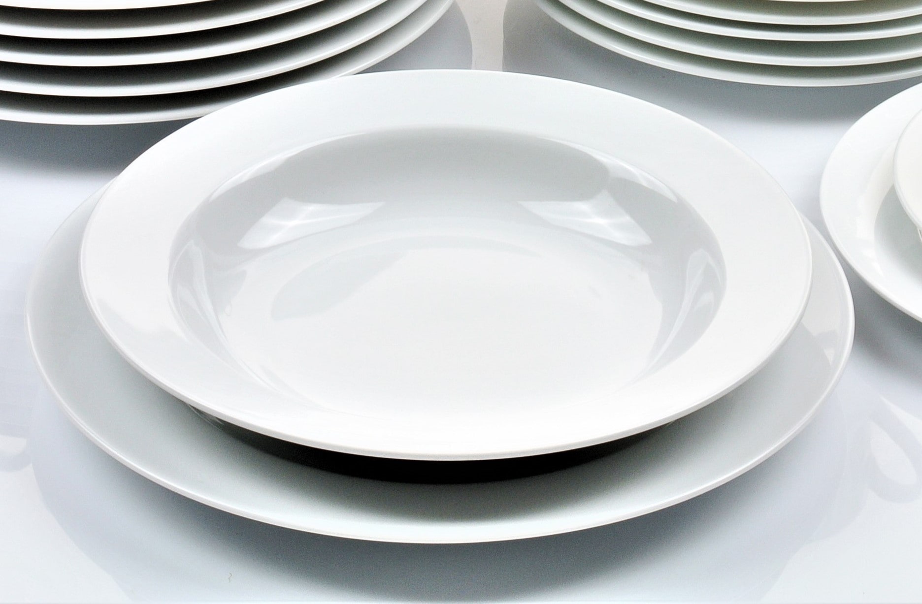 Retsch Arzberg Suppenteller »HEIKE WEISS 21 cm, Set 6-tlg. für 6 Personen, rund Porzellan«, (Set, 6 St.), Allrounder für jeden Tag - langlebig und universell einsetzbar