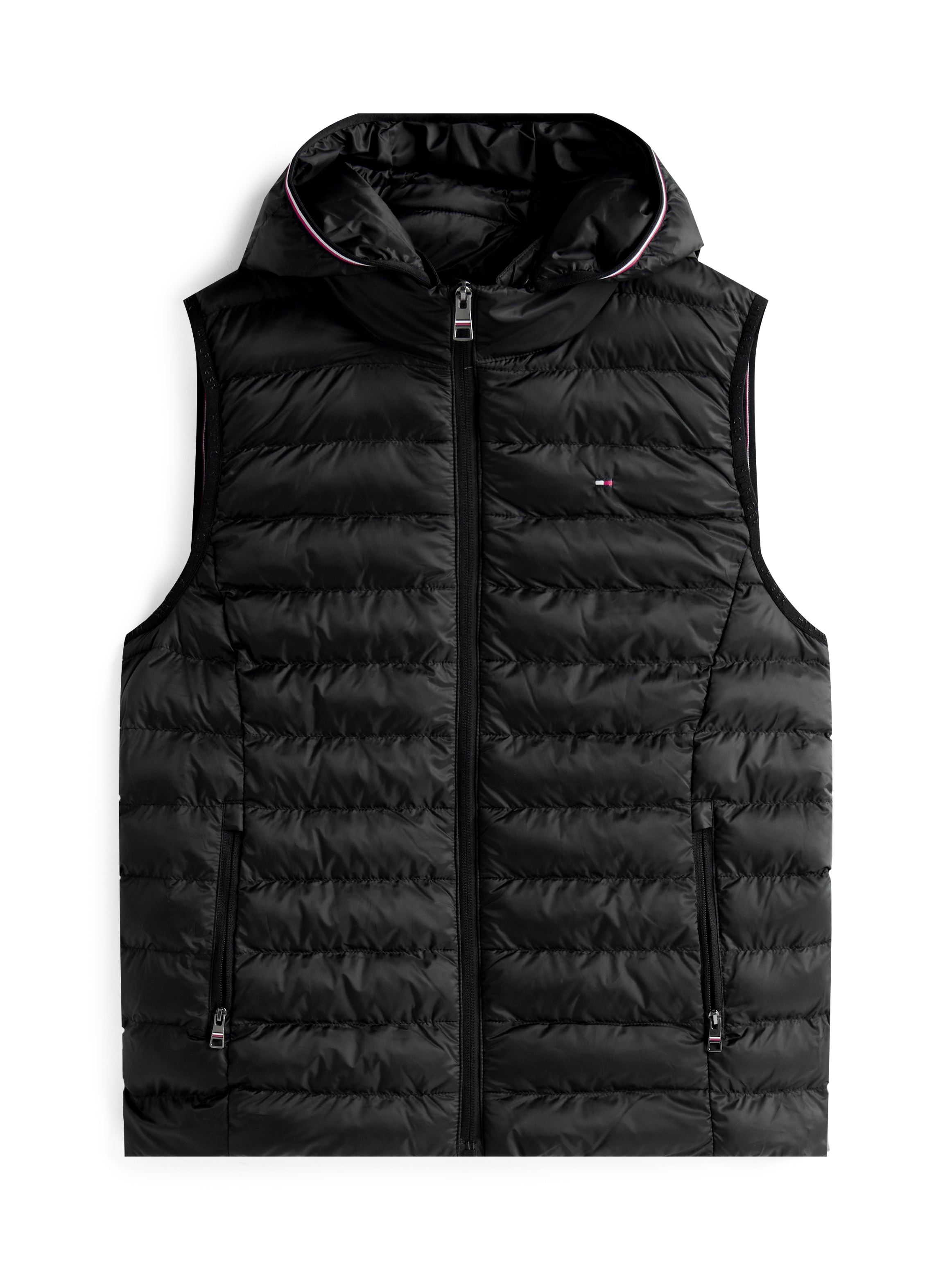Tommy Hilfiger Steppweste »LW PADDED GLOBAL STRIPE VEST« Global Serie TH WOMEN,  abnehmbare Kapuze, Übergangsweste