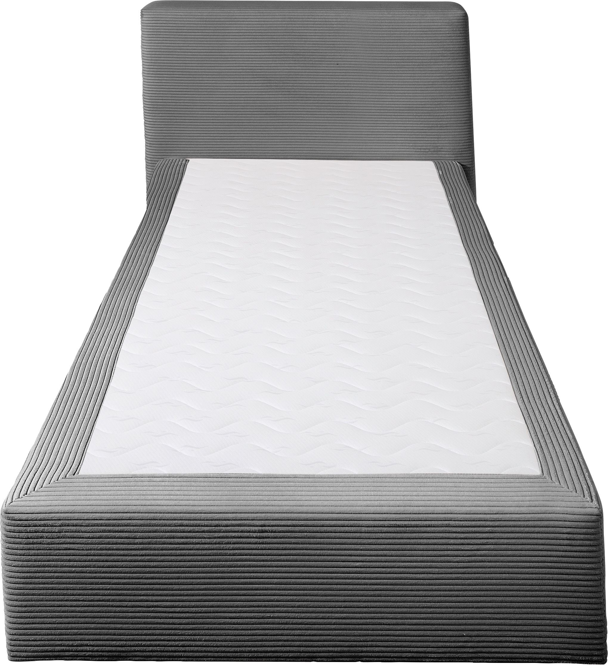 Home affaire Boxspringbett »Åby« In Cord Bezug, wahlweise mit und ohne Matrazte erhältlich