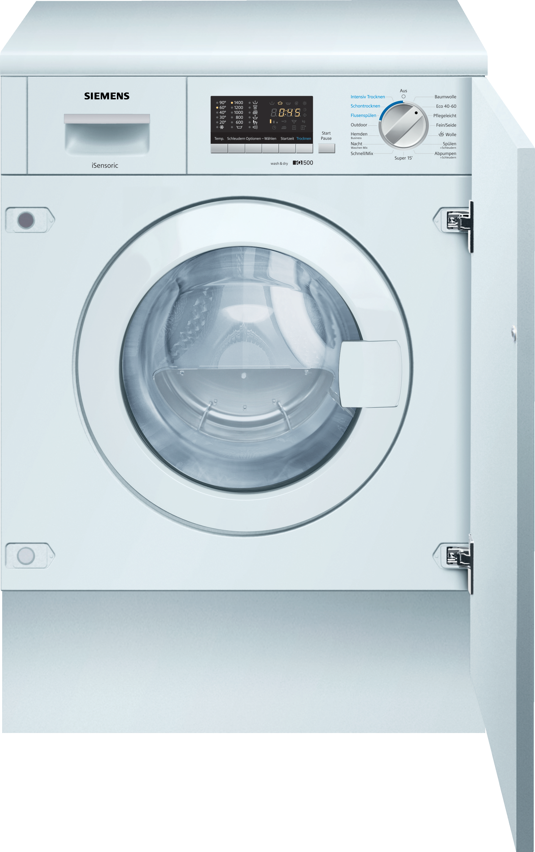 SIEMENS Einbauwaschtrockner »WK14D543«, iQ500 günstig online kaufen