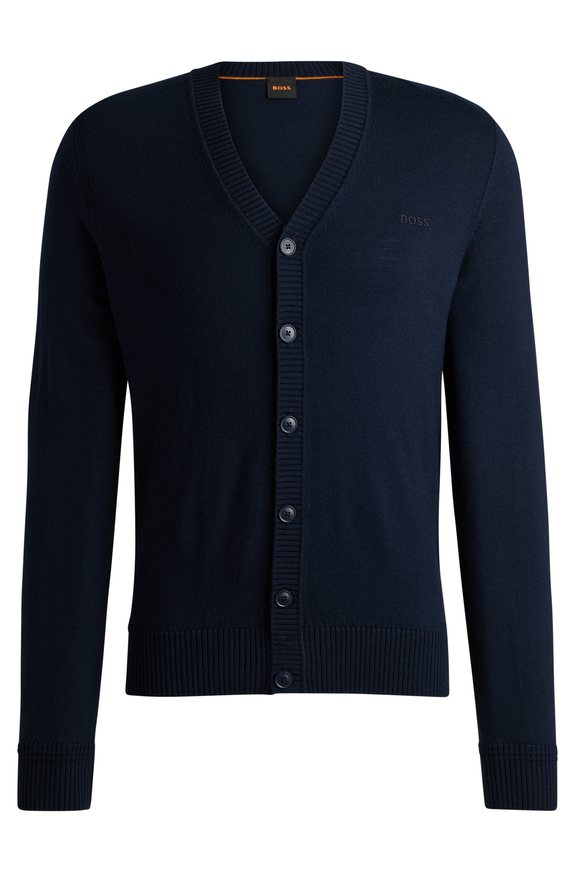 BOSS ORANGE Strickjacke »Avac«, mit tiefem V-Ausschnitt