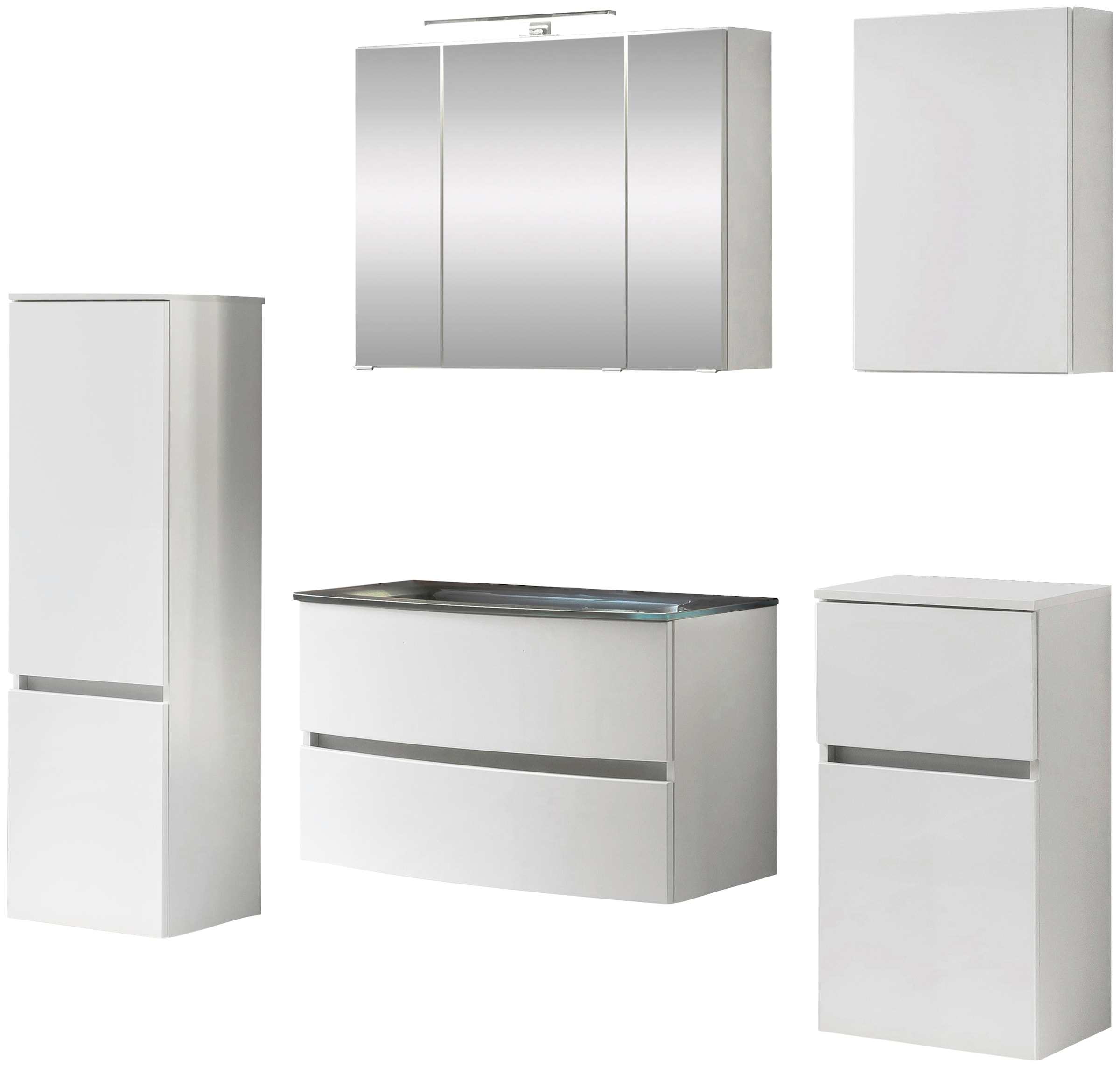 welltime Badezimmer-Set »Kaunas« Set, 5 Stk. tlg. günstig online kaufen