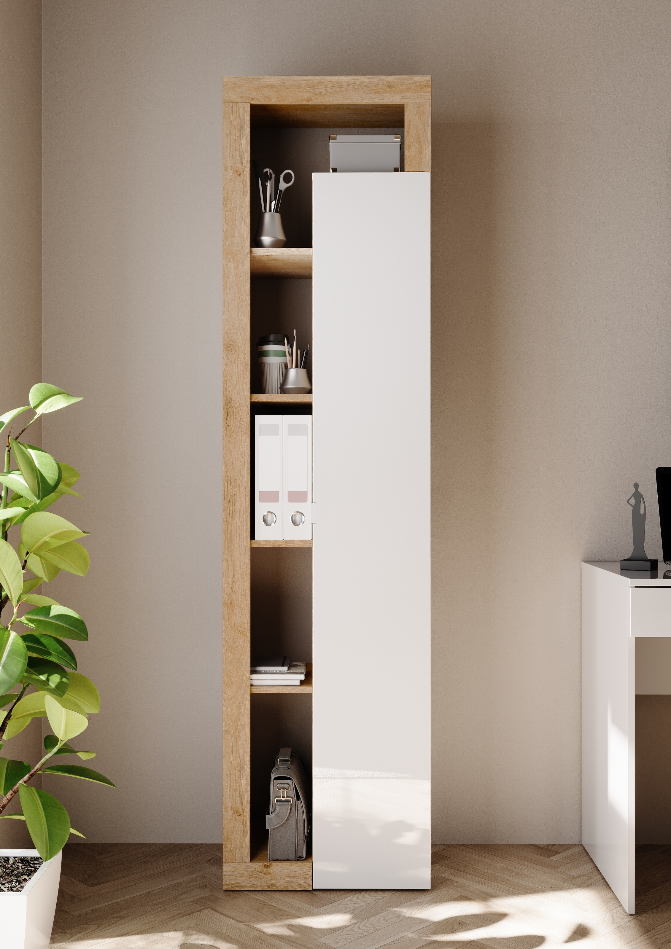 INOSIGN Aktenschrank "Hamburg Höhe 189 cm, Breite 50 cm, 1 Tür, offene Fäch günstig online kaufen