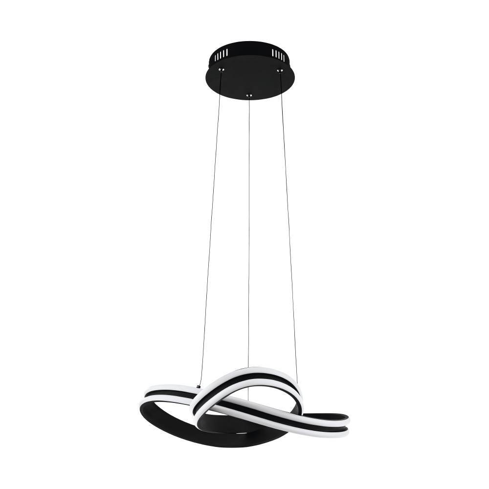 EGLO Hängeleuchte »CORREDERA«, 1 flammig, Leuchtmittel LED-Modul | LED wechselbar, Hängelampe, Stahl und Kunststoff, Esstischlampe in Schwarz, Weiß