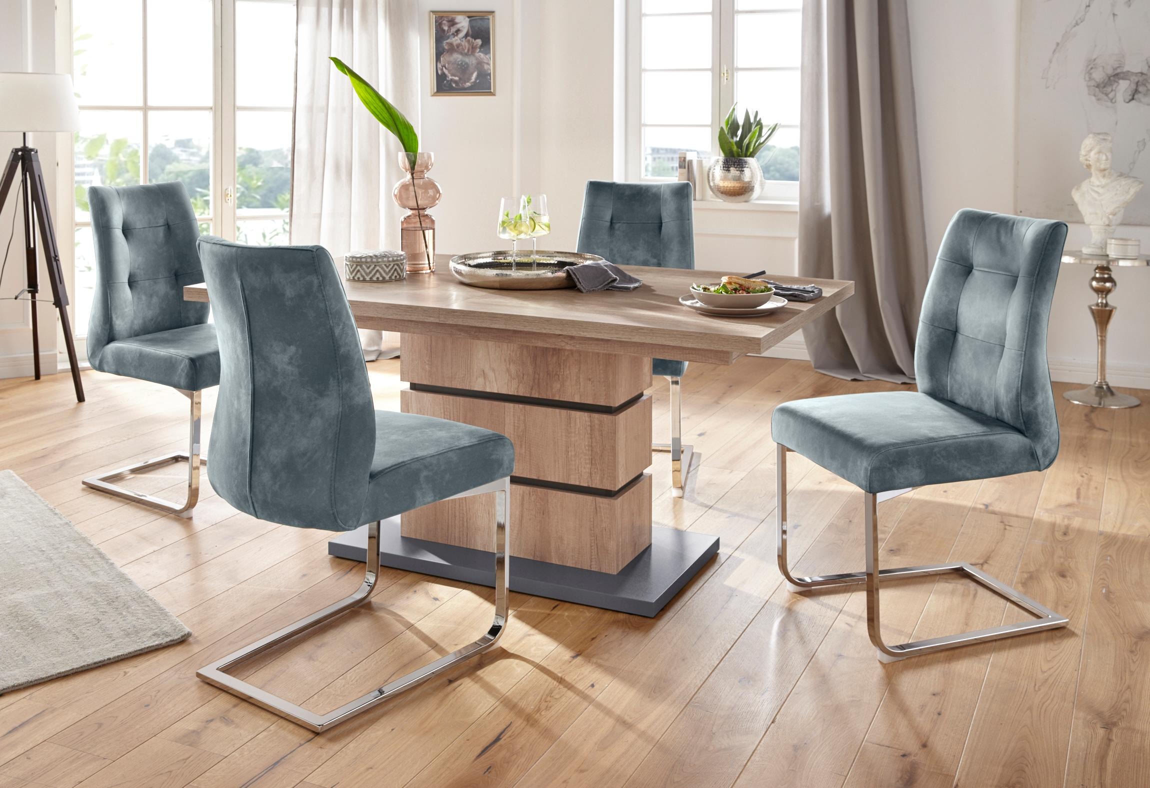 Homexperts Säulen-Esstisch »Bonnie«, mit Auszug (140-190 cm)