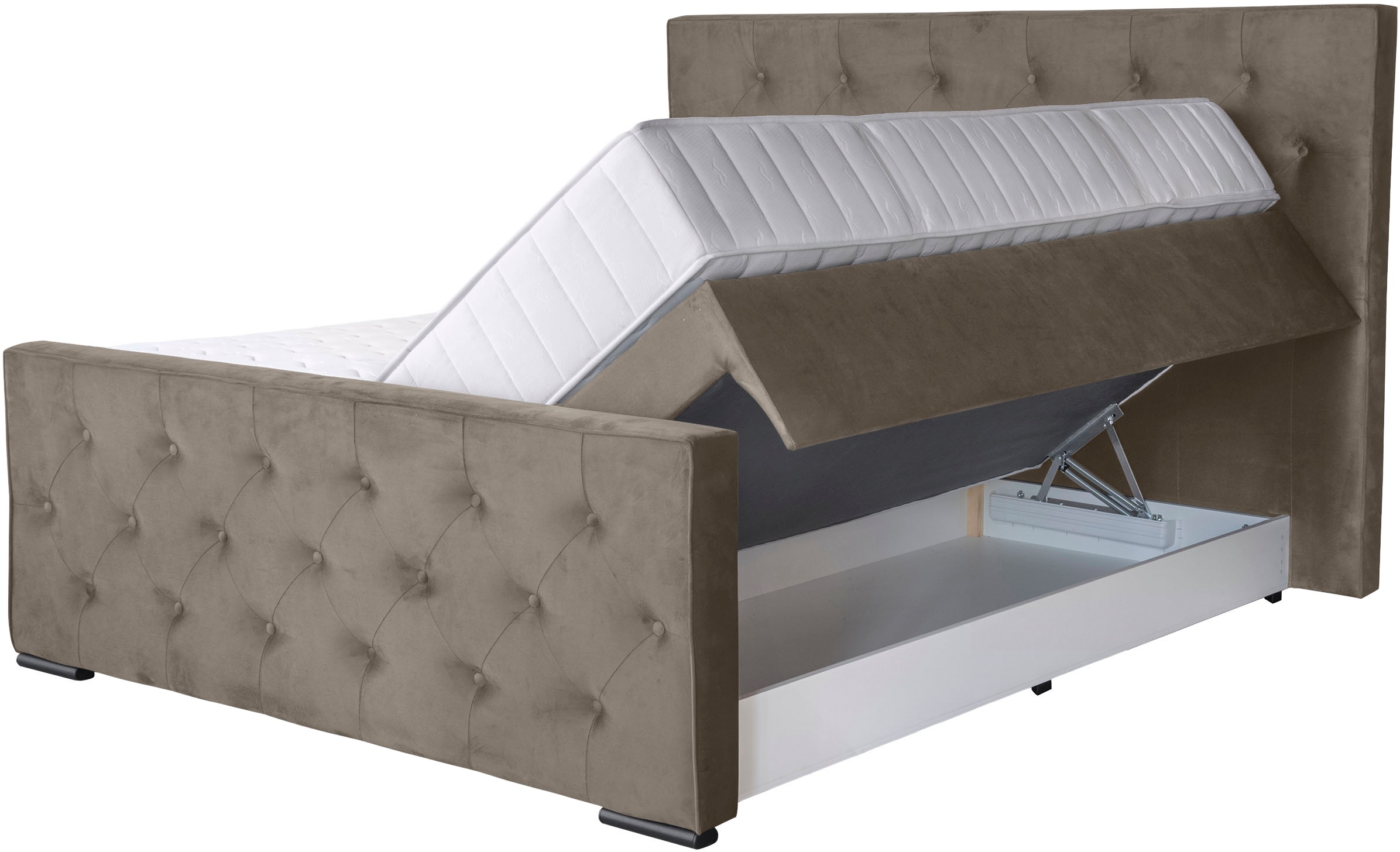 COLLECTION AB Boxspringbett »Florence inkl. Kingsize (28 cm) Matratze (H3) günstig online kaufen