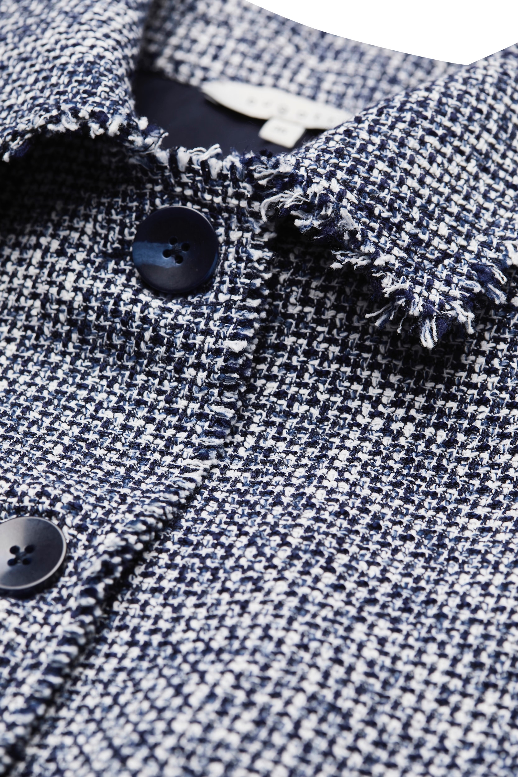 bugatti Langjacke, ohne Kapuze, mit ausgefransten Kanten