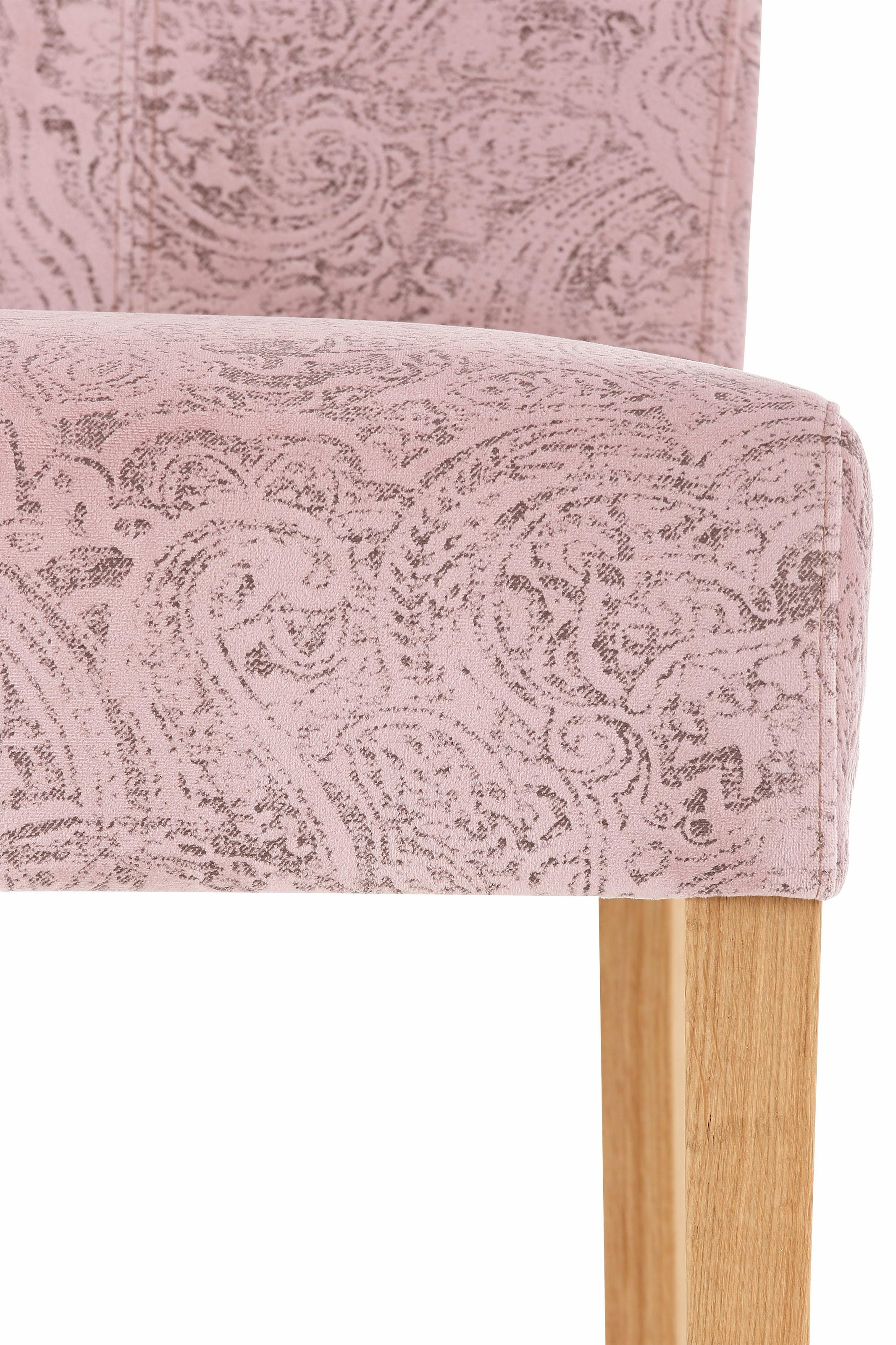 Home affaire Esszimmerstuhl »Queen Polsterstuhl BESTSELLER«, (Set), 4 St., Luxus-Microfaser, verschiedene Bezüge, Gestell Massivholz