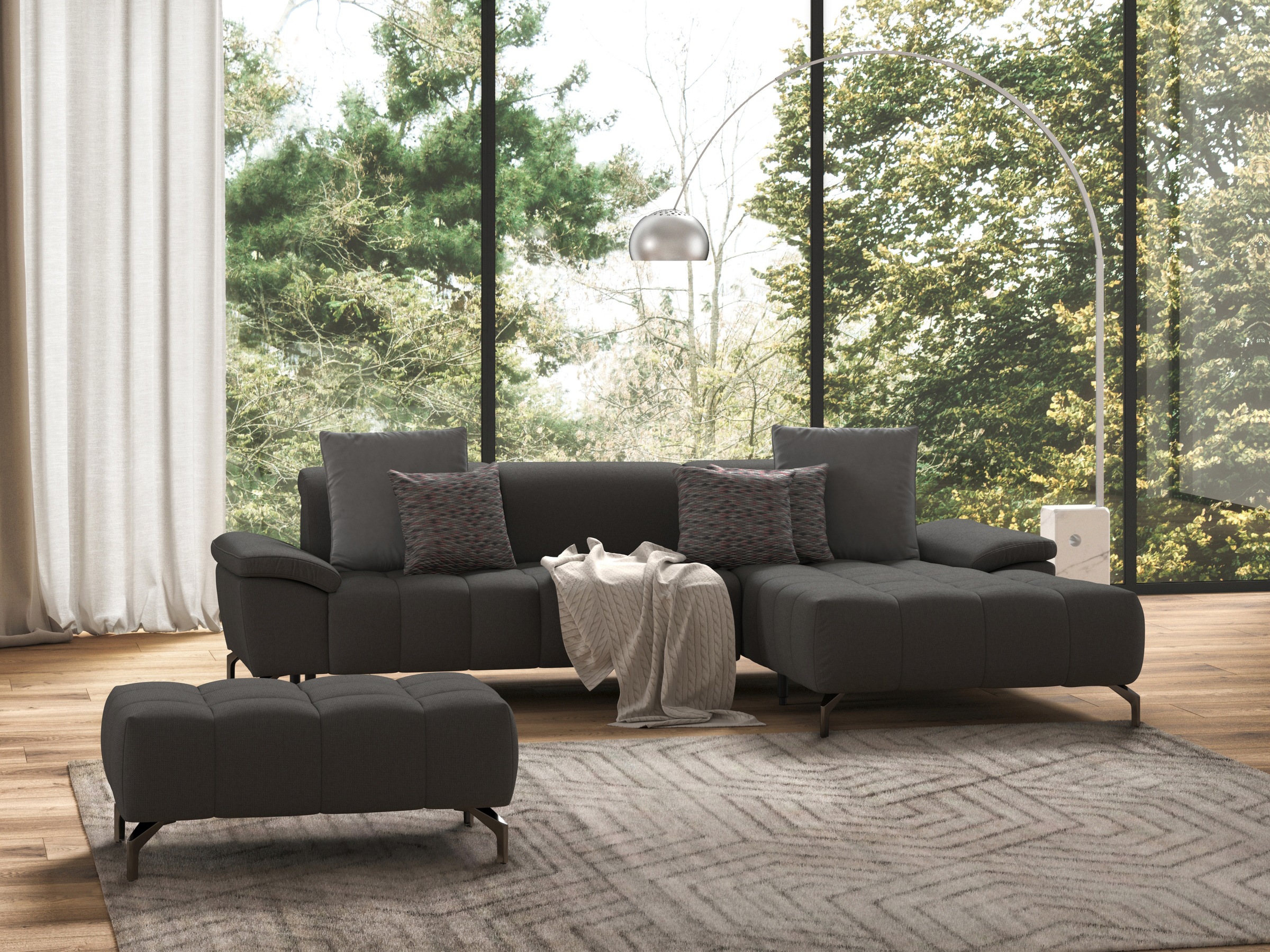 sit&more Hocker »Cool«, mit schwarzen Füßen