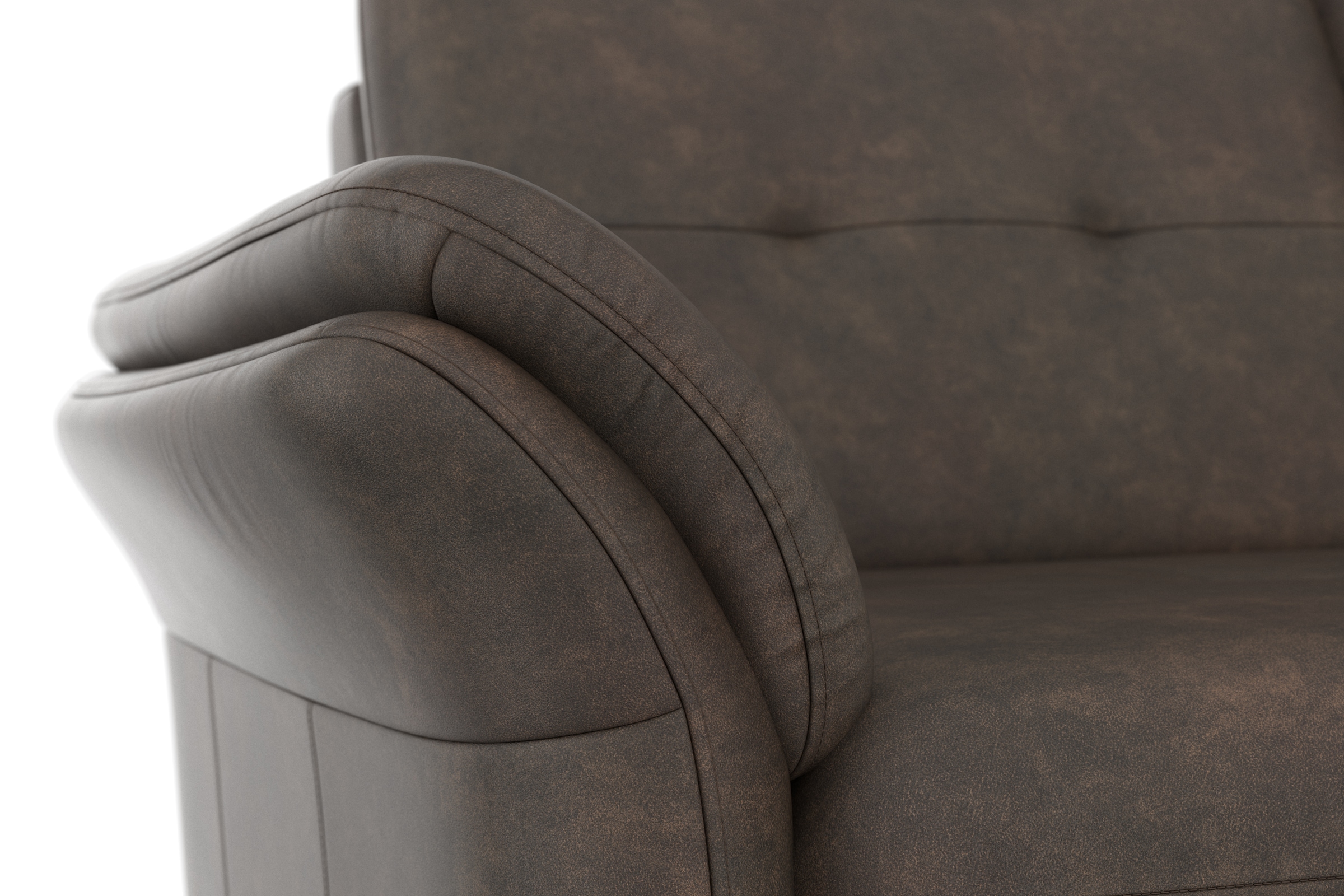 sit&more 3-Sitzer »Göteborg«, inklusive Sitztiefenverstellung und Federkern