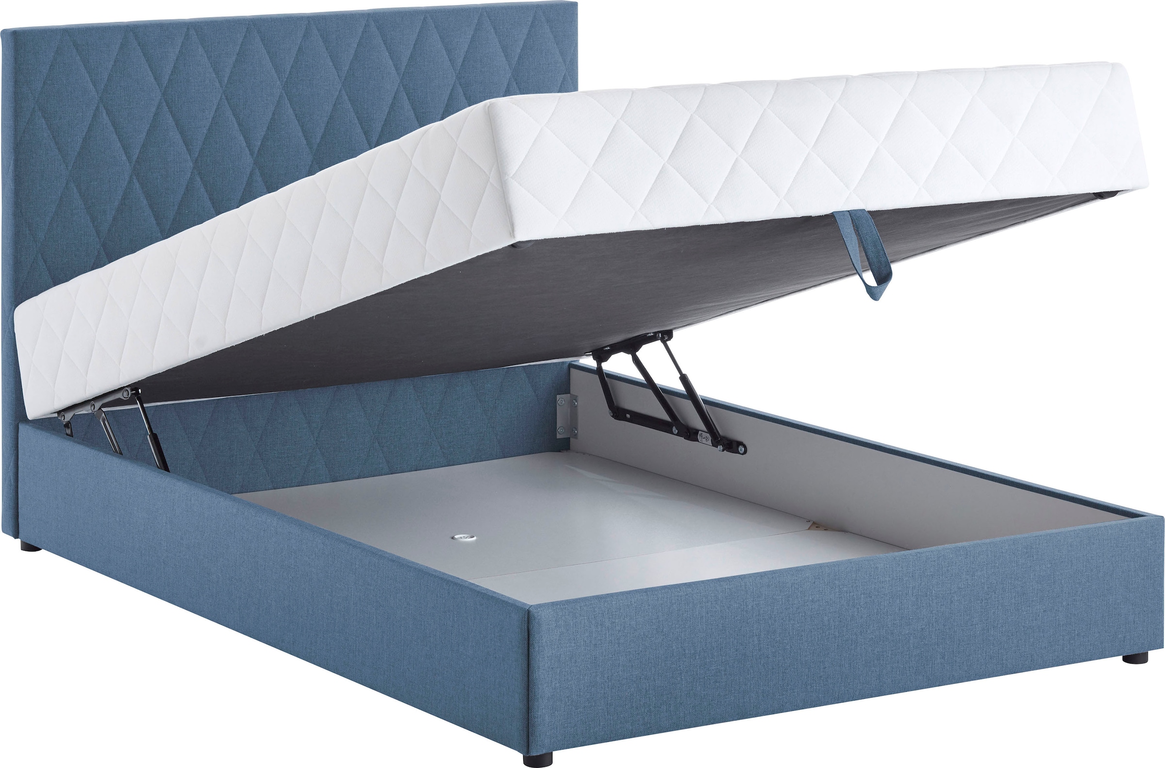 3. Bild von ATLANTIC home collection Boxbett Benita, mit Taschen-Federkernmatratze und Bettkasten