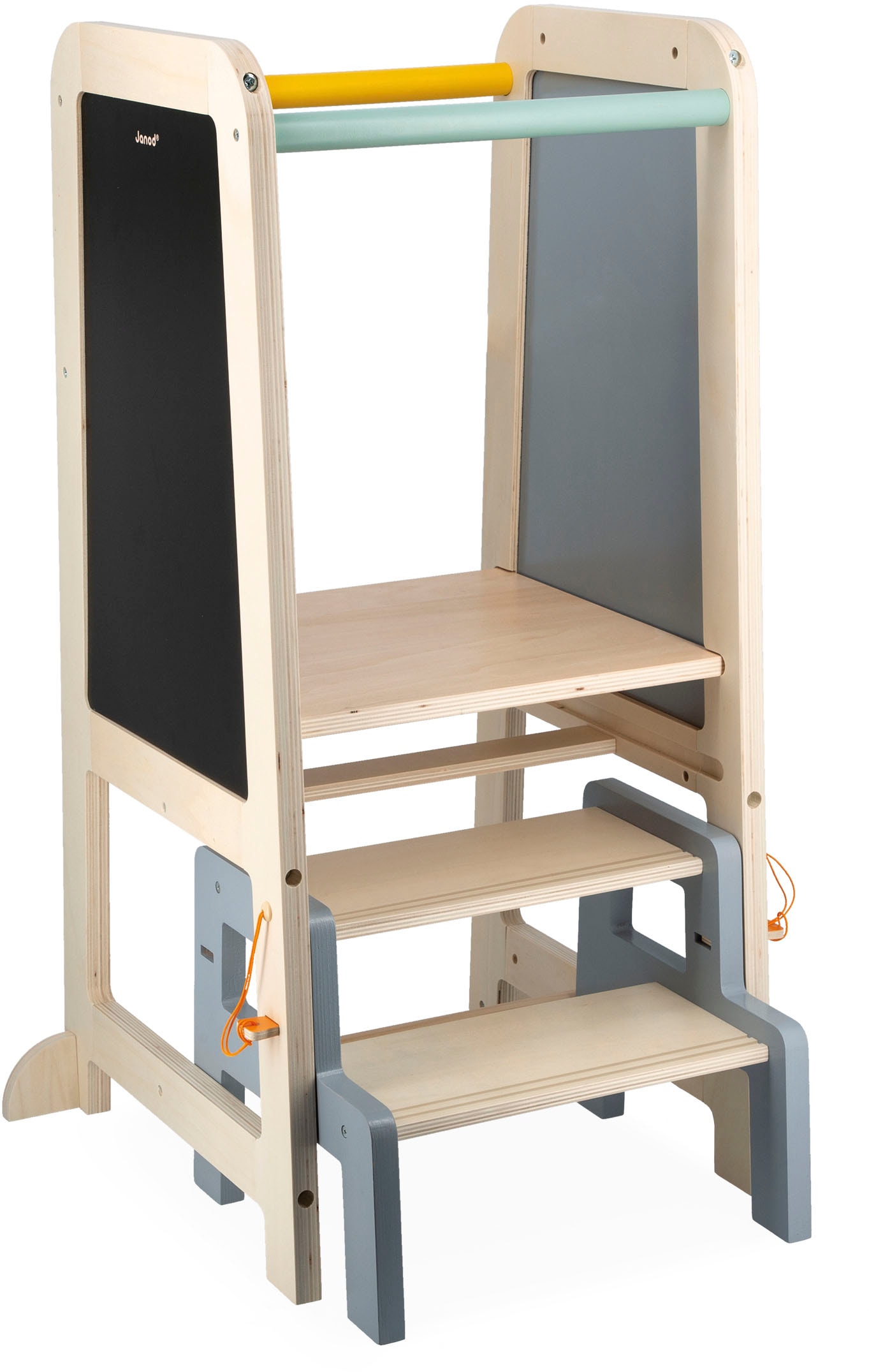 Janod Stehhilfe »Lernturm mit Schiefertafel«, und abnehmbarem Tritthocker  auf Rechnung kaufen | Kinderlerntürme