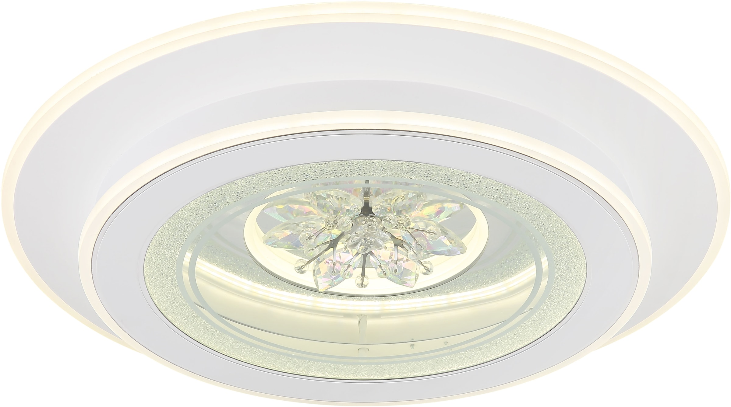 GLOBO LIGHTING LED Deckenleuchte »BLUMA« LED-Modul 1 Stk. Deckenlampe/rund/Wohnzimmer/Schlafzimmer/elegant