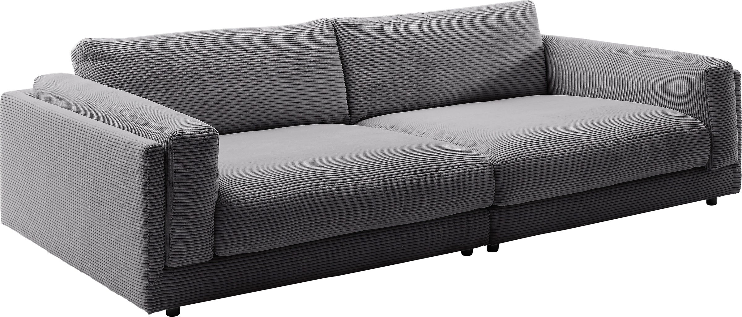 3C Candy Big-Sofa »Karalis mit extra großer Sitztiefe, elegantes Mega Sofa zum Relaxen,«, auch in Cord- oder Leder-Bezug, lose Kissen, loungige Bequemlichkeit