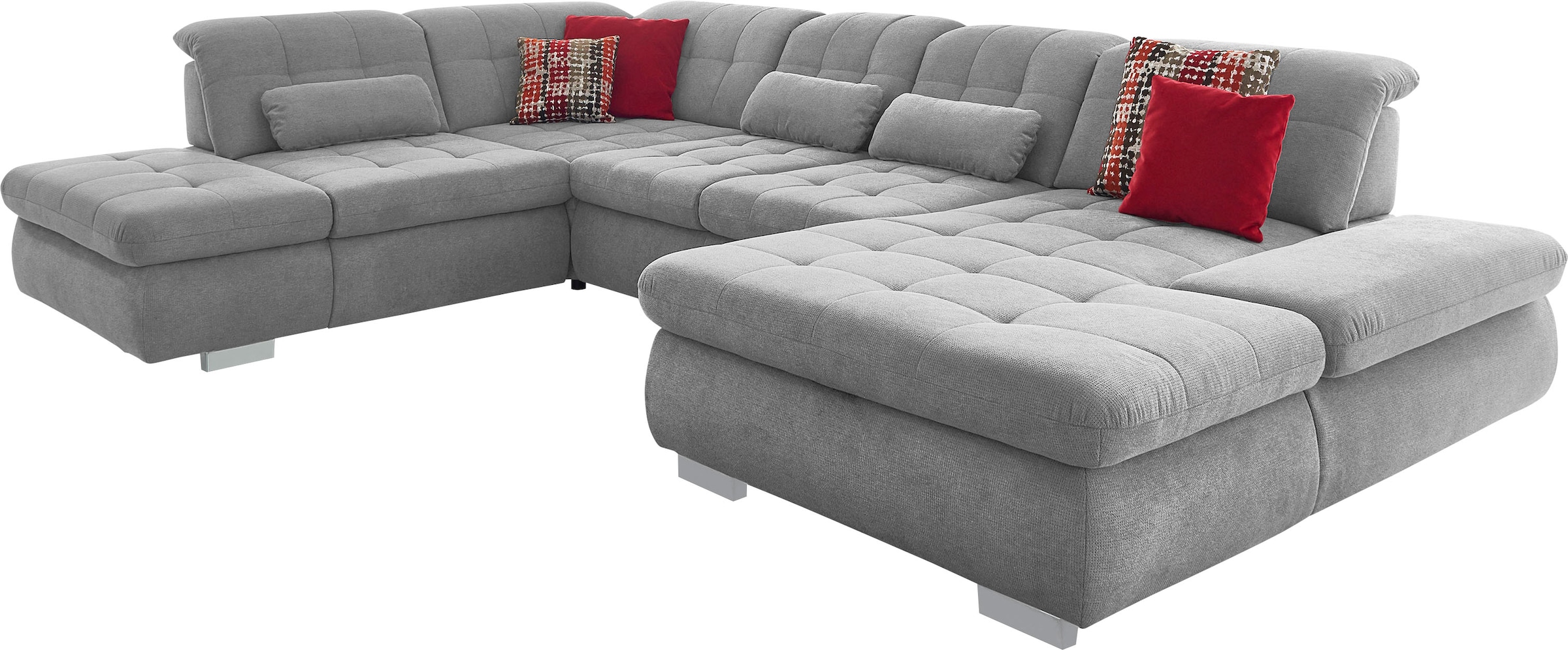 Die PlanBar Ecksofa »MP-IN17004 U-Form«, wahlweise mit Funktionen, Federker günstig online kaufen