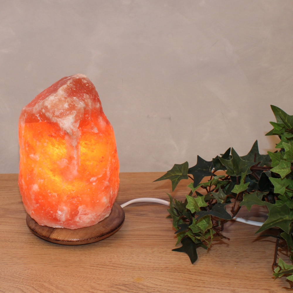 Wagner Life Design Salzkristall-Tischlampe »USB-Rock« LED-Board 1 Stk. Warmweiß Handgefertigt aus Salzkristall - jeder Stein ein Unikat, H: ca.10 cm