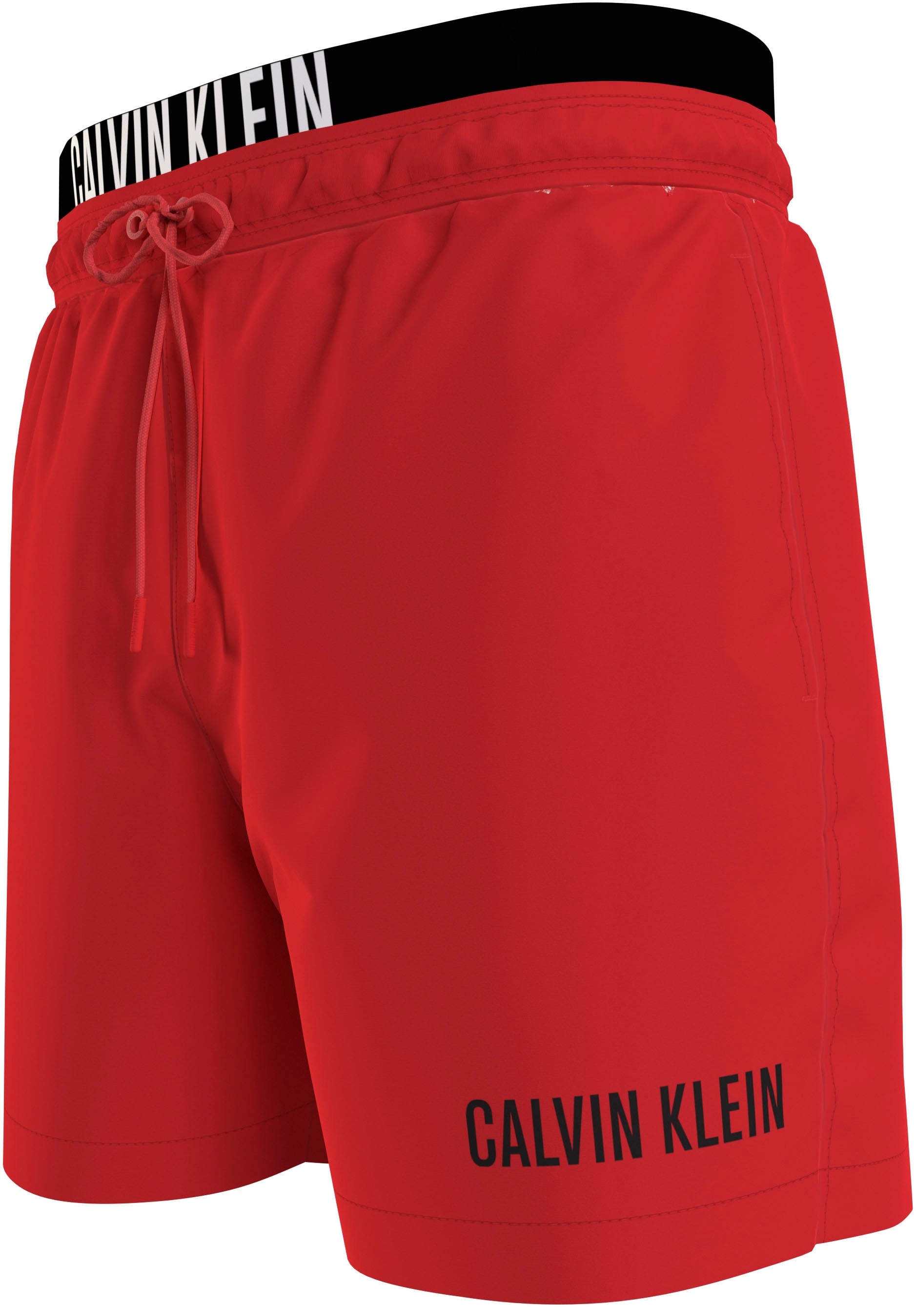 6. Bild von Calvin Klein Swimwear Badeshorts »MEDIUM DOUBLE WB«, mit doppeltem Bund