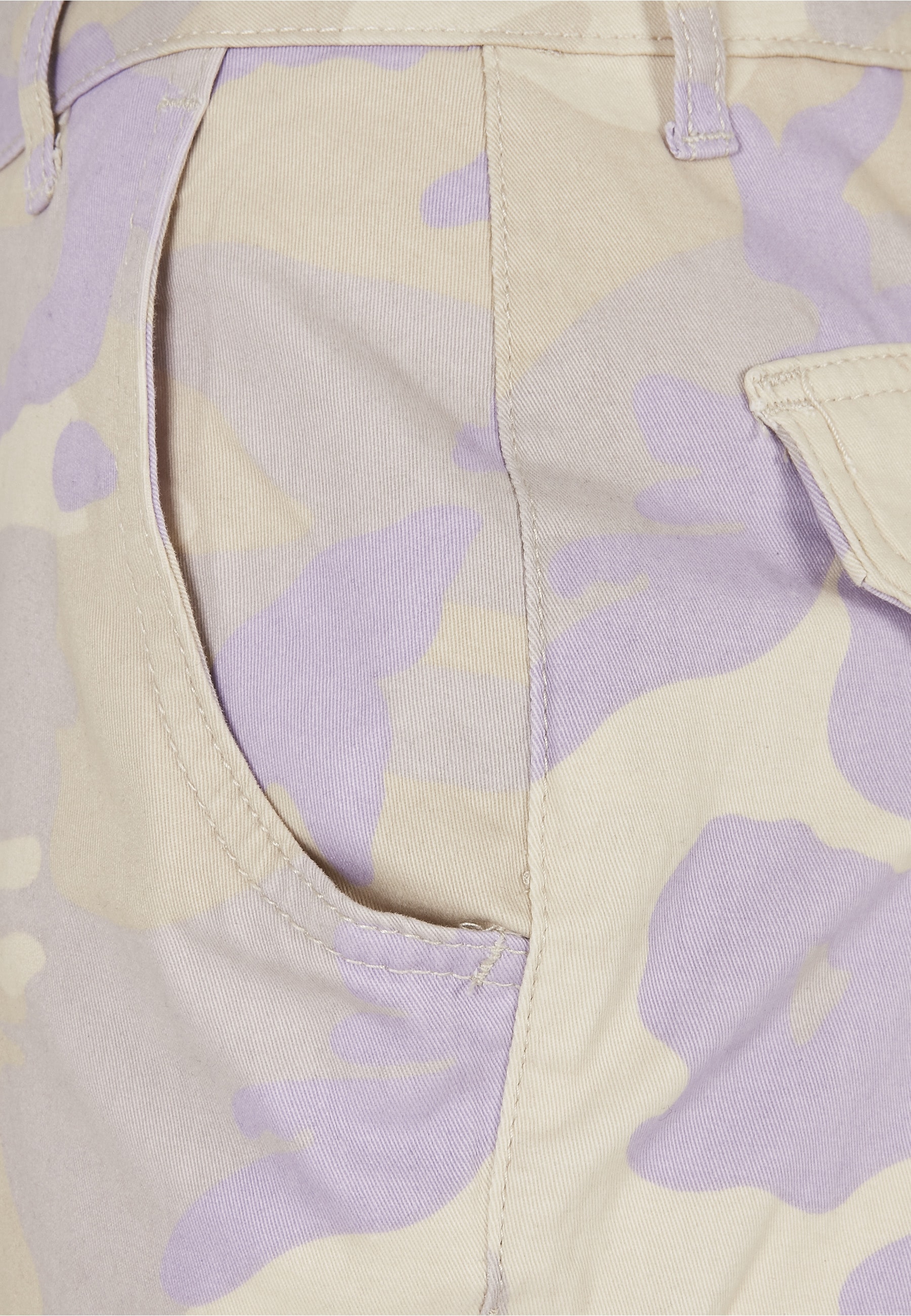 URBAN CLASSICS Cargohose »Urban Classics Damen Ladies High Waist Camo Cargo Pants«