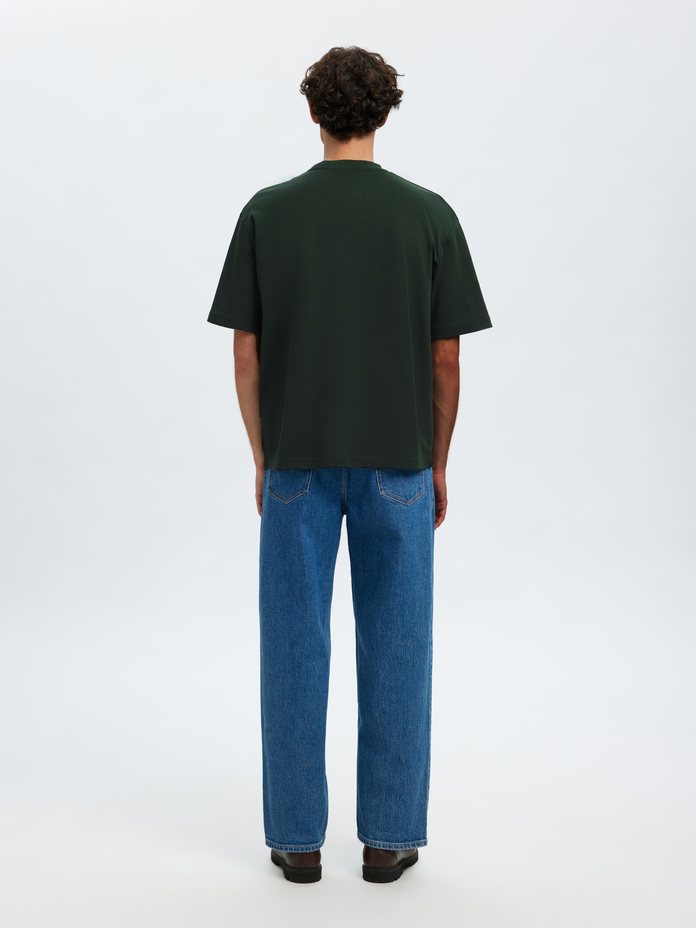 SELECTED HOMME Rundhalsshirt »SLHLOOSEOSCAR SS O-NECK TEE NOOS«