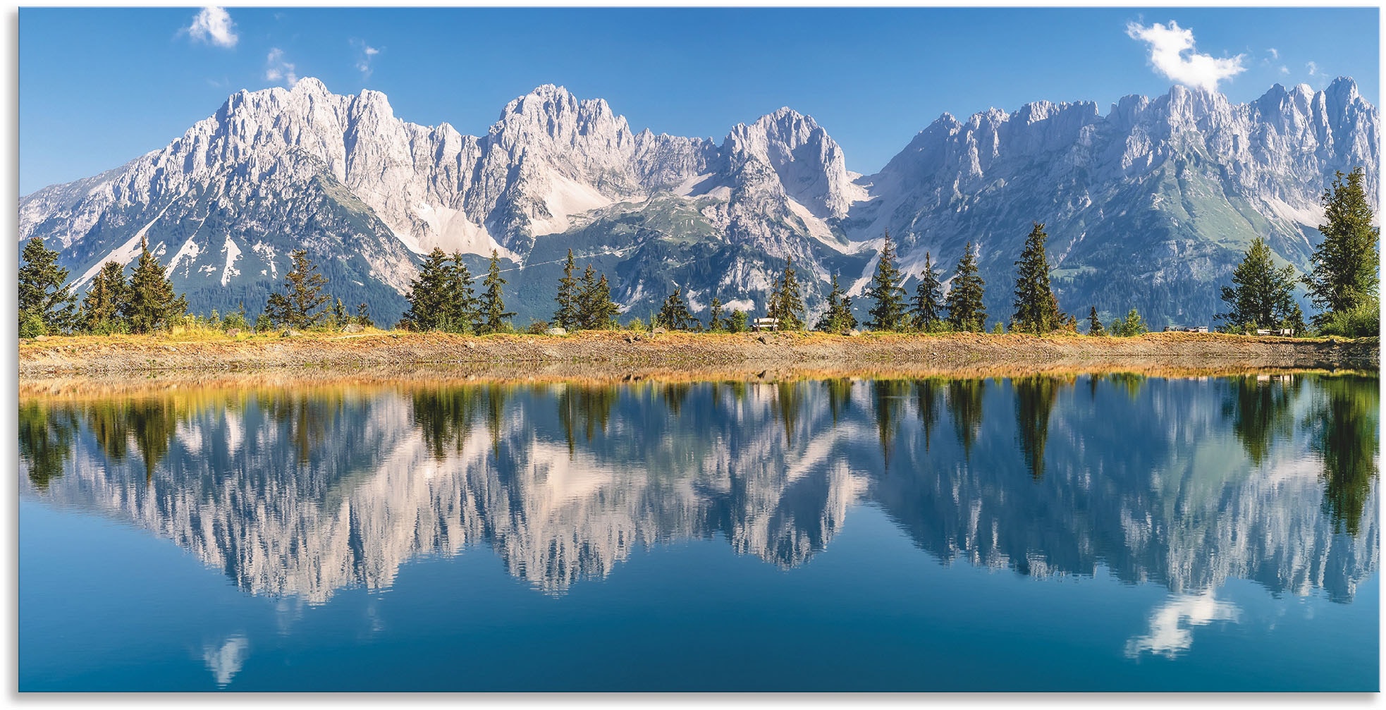Artland Wandbild »Kaisergebirge Tirol«, oder online Berge Poster in Alpenbilder, (1 Wandaufkleber als St.), Leinwandbild, versch. bestellen & Größen Alubild