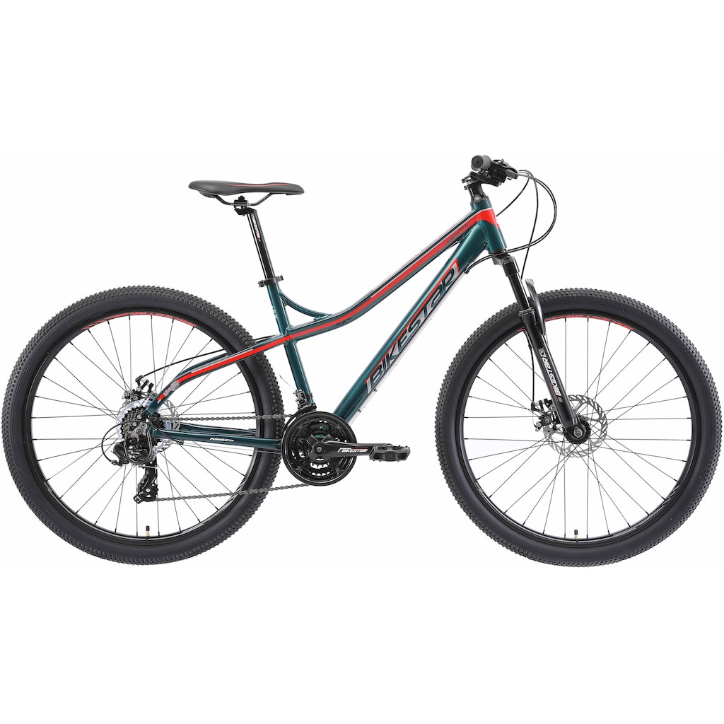 Bikestar Mountainbike, 21 Gang, Shimano, RD-TY300 Schaltwerk, Kettenschaltung