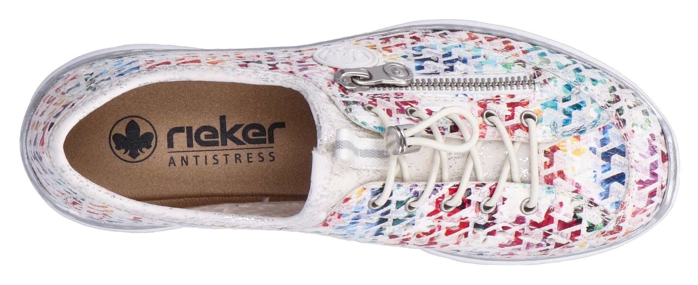 Rieker Slip-On Sneaker, Schlupfschuh, Freizeitsneaker, Halbschuh mit MemoSoft-Ausstattung
