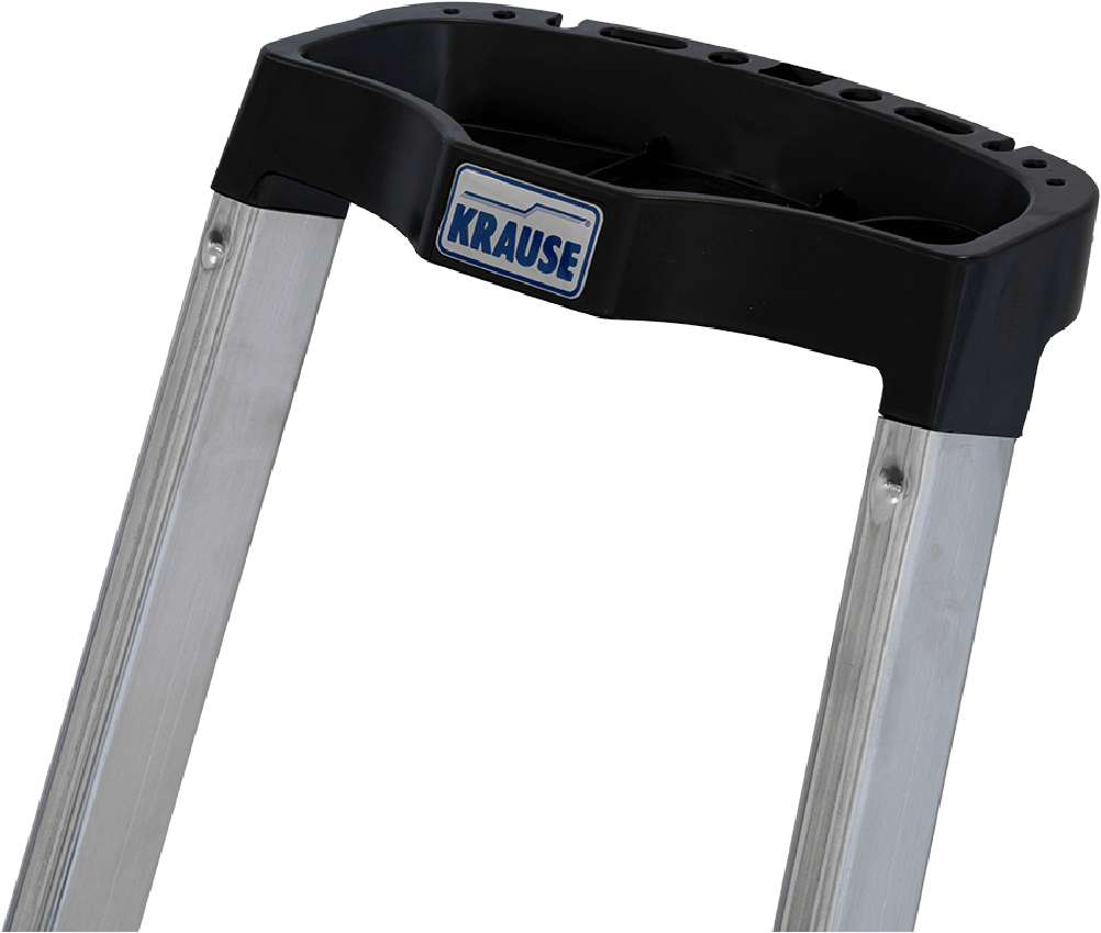 KRAUSE Stehleiter »Safety«, Aluminium, 1x6 Stufen, Arbeitshöhe ca. 325 cm