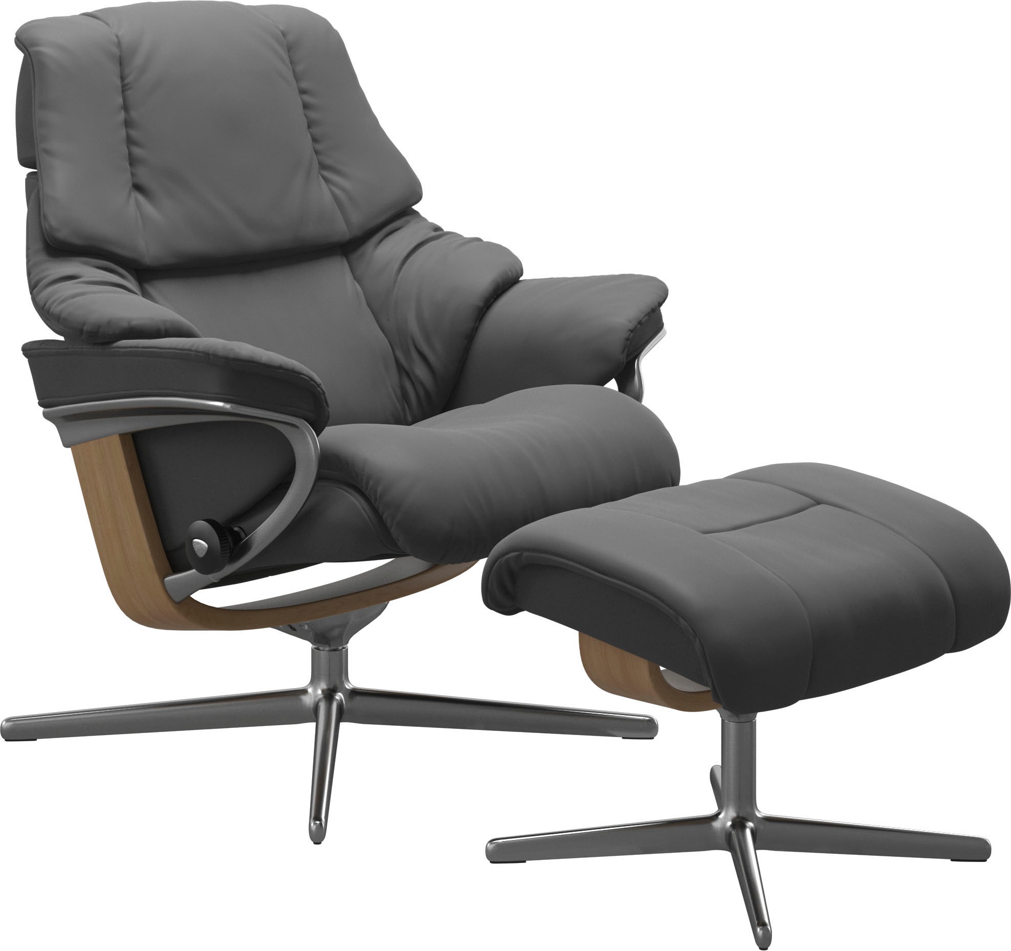 Stressless Relaxsessel "Reno", mit Cross Base, Größe S, M & L, Holzakzent E günstig online kaufen