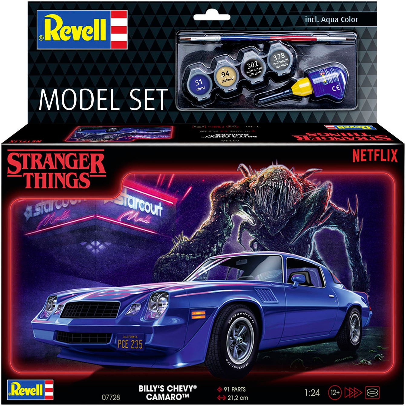 Revell® Modellbausatz »StrangerThings, Billys Chevy Camaro Z/28« 1:24
