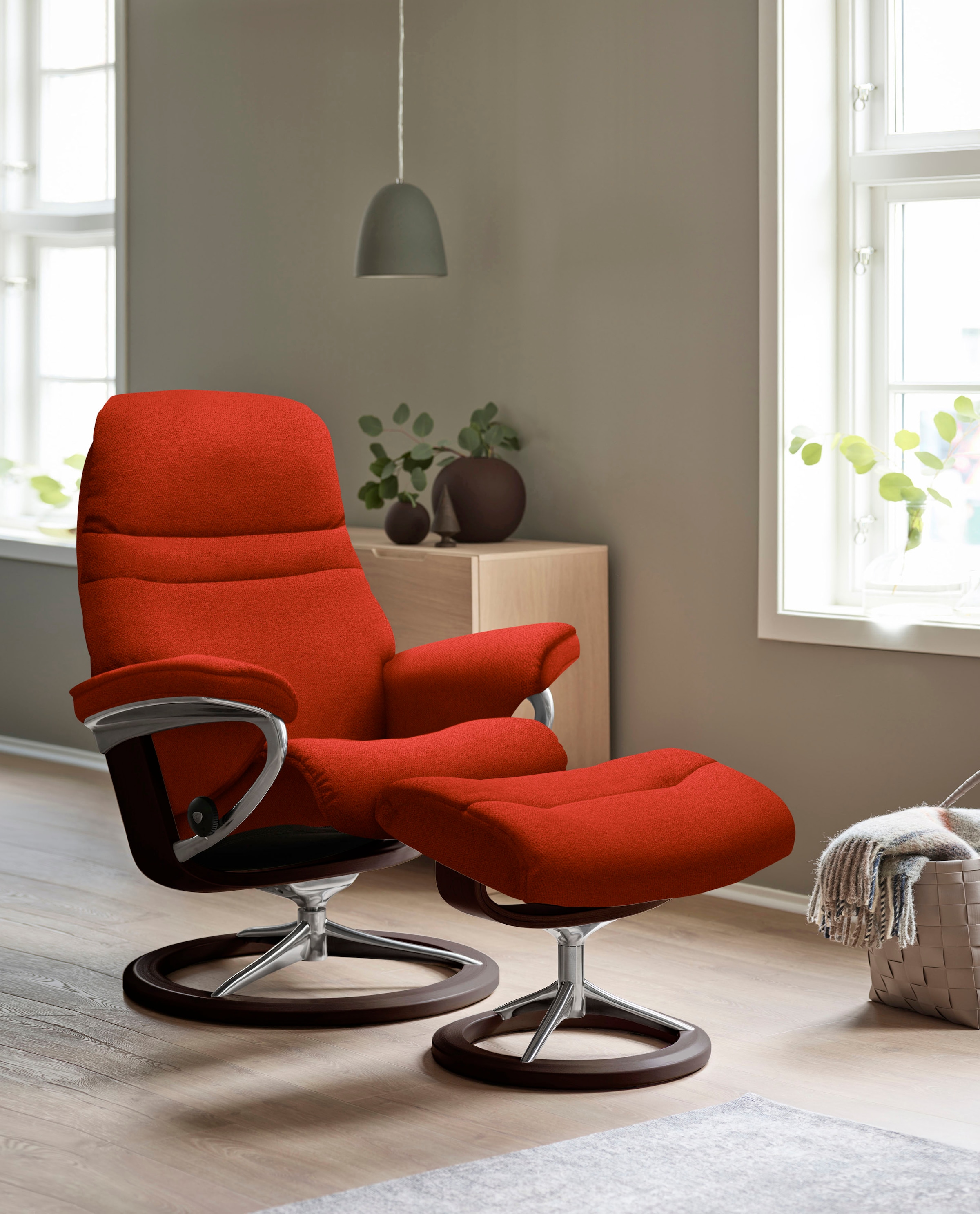 Stressless® Relaxsessel »Sunrise«, (Set, Relaxsessel mit Hocker), mit Signa günstig online kaufen