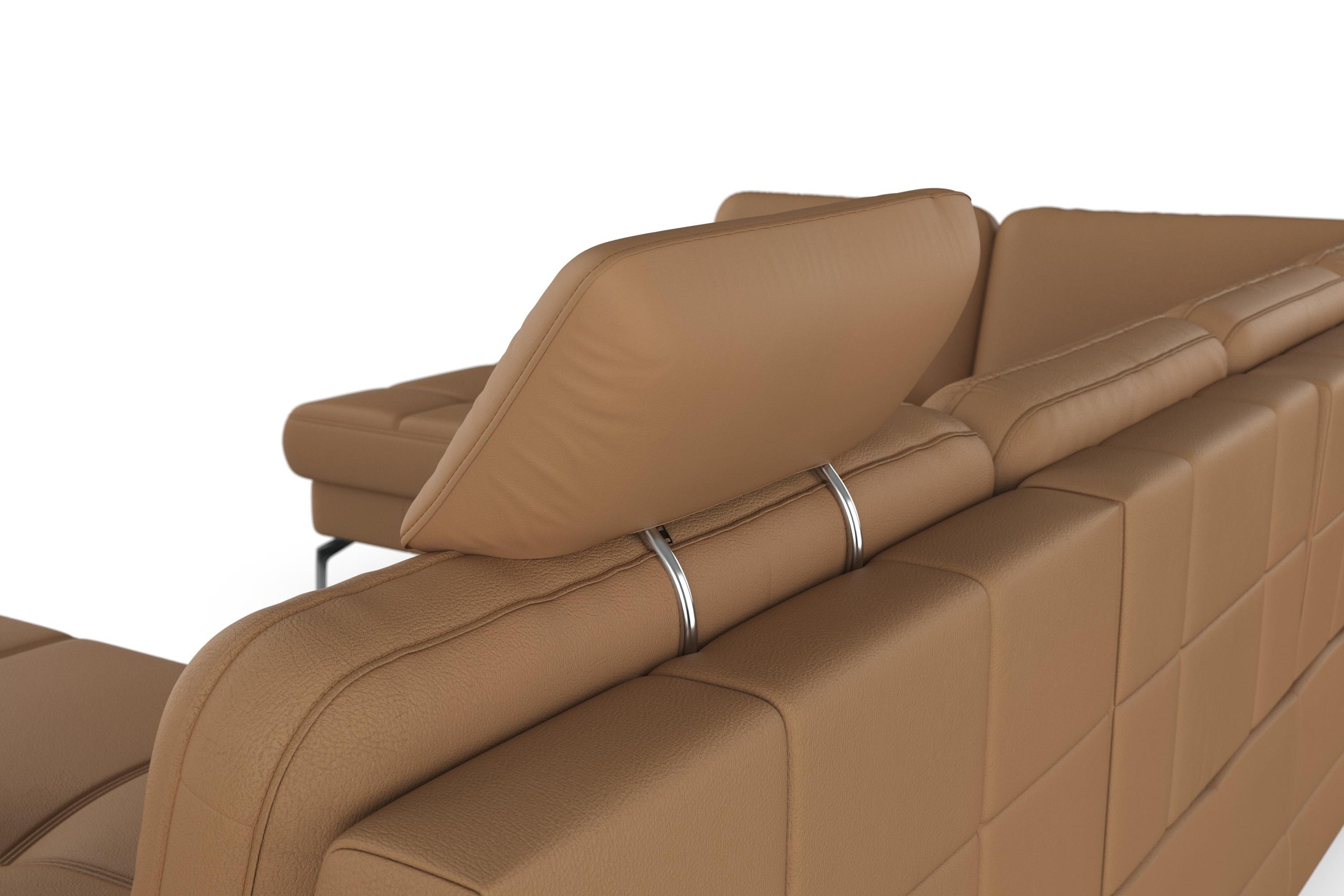 sit&more Wohnlandschaft »Bendigo U-Form«, inklusive Sitztiefenverstellung, Bodenfreiheit 15 cm, in 2 Fußfarben
