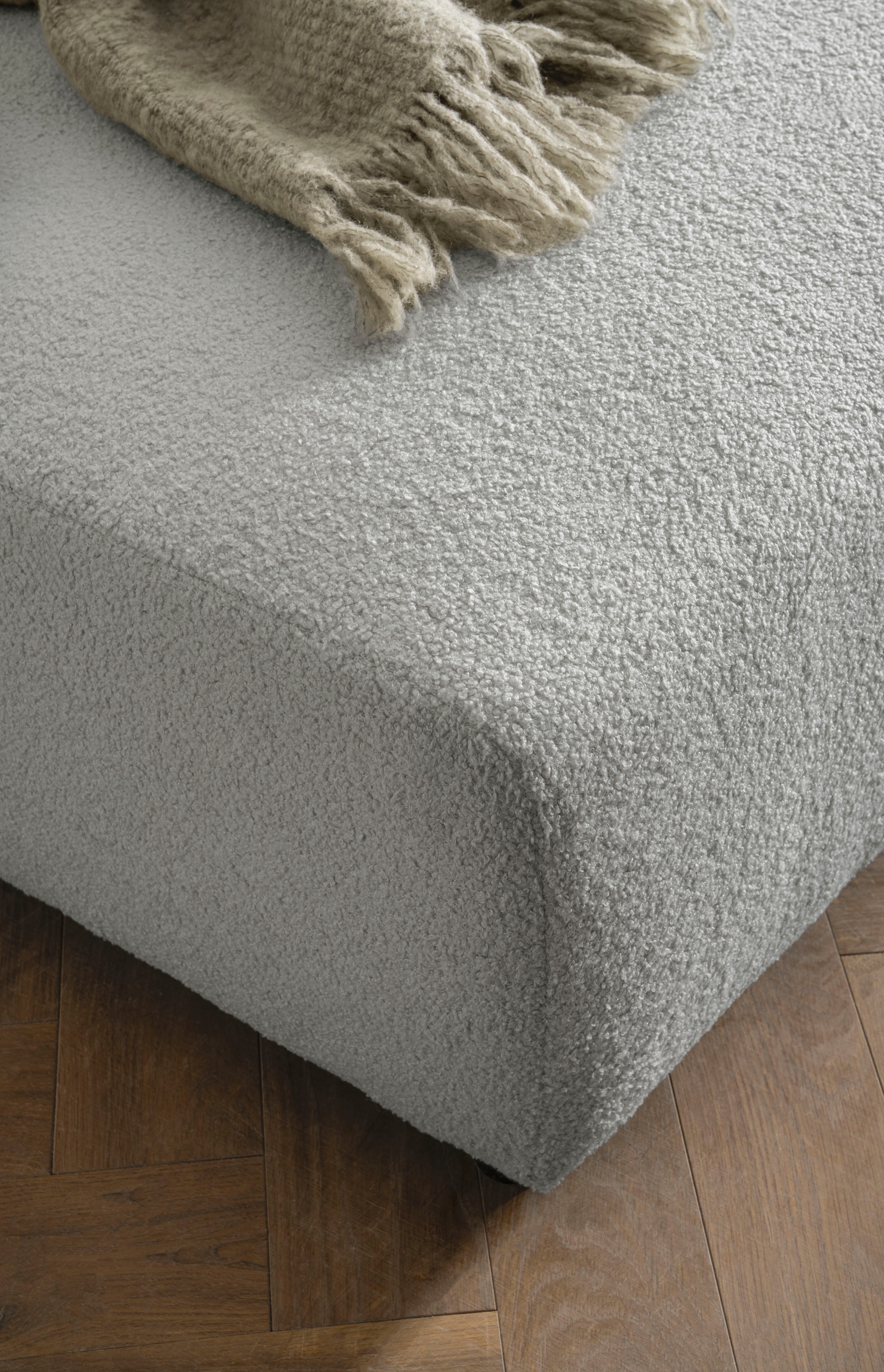 andas Polsterecke »BAKELS, Ecksofa-Set mit Hocker, L-Form mit Schlaffunktion«, Ecksofa-Set (incl. Hocker) im trendigen Megacord